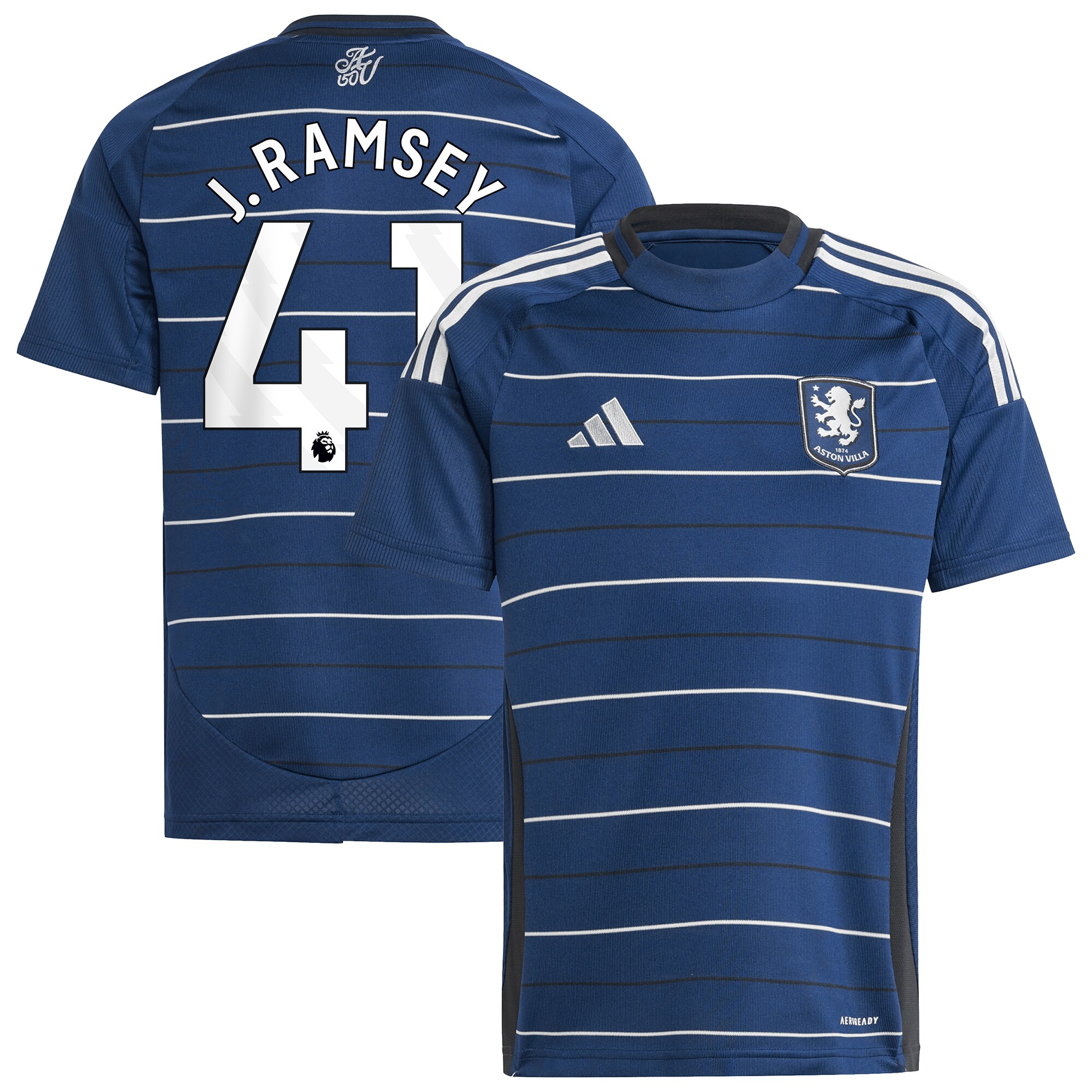 aston villa adidas third shirt 2024-25 – kids with j. ramsey 41 printing Collection - Official Aston Villa Kits