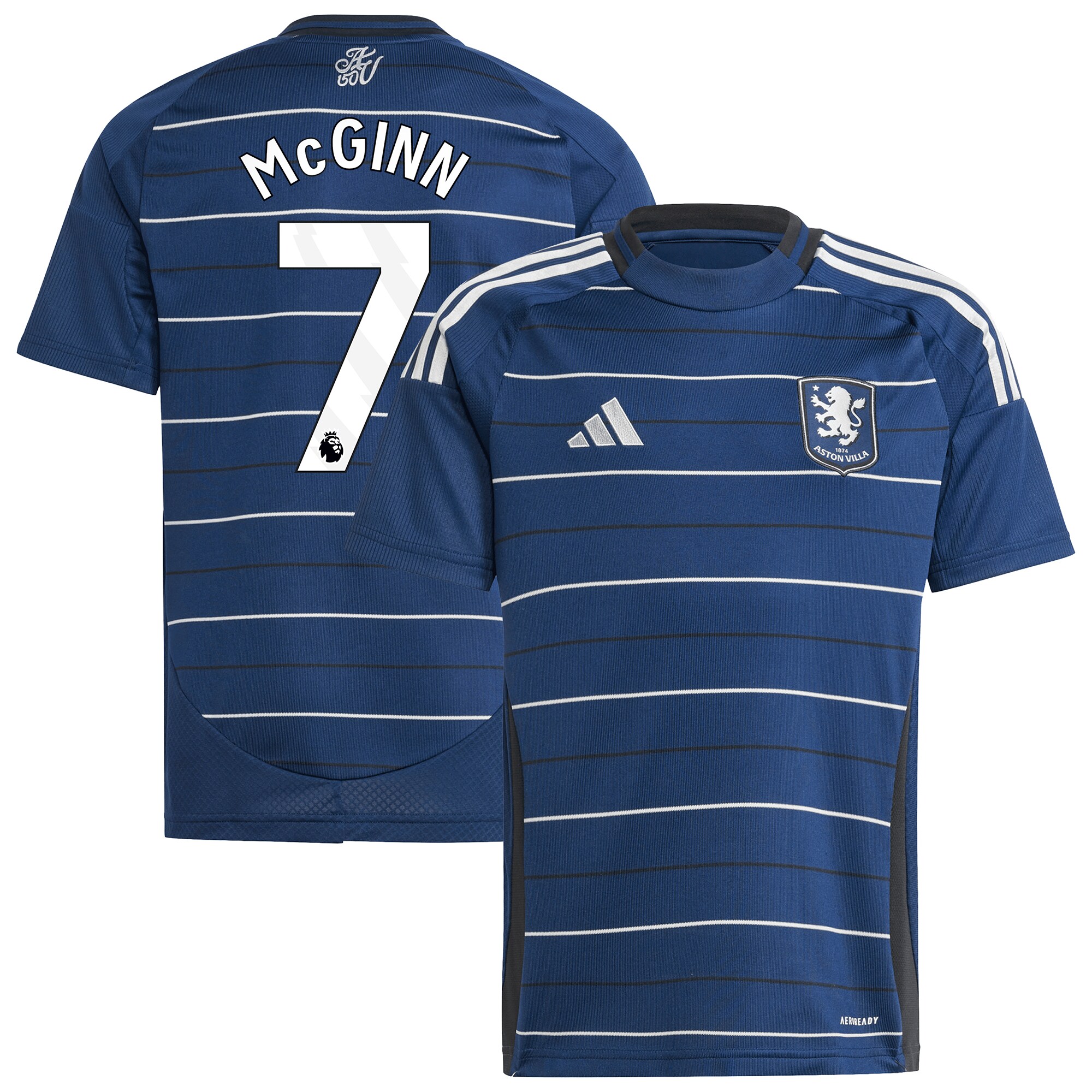 aston villa adidas third shirt 2024-25 – kids with mcginn 7 printing Collection - Official Aston Villa Kits