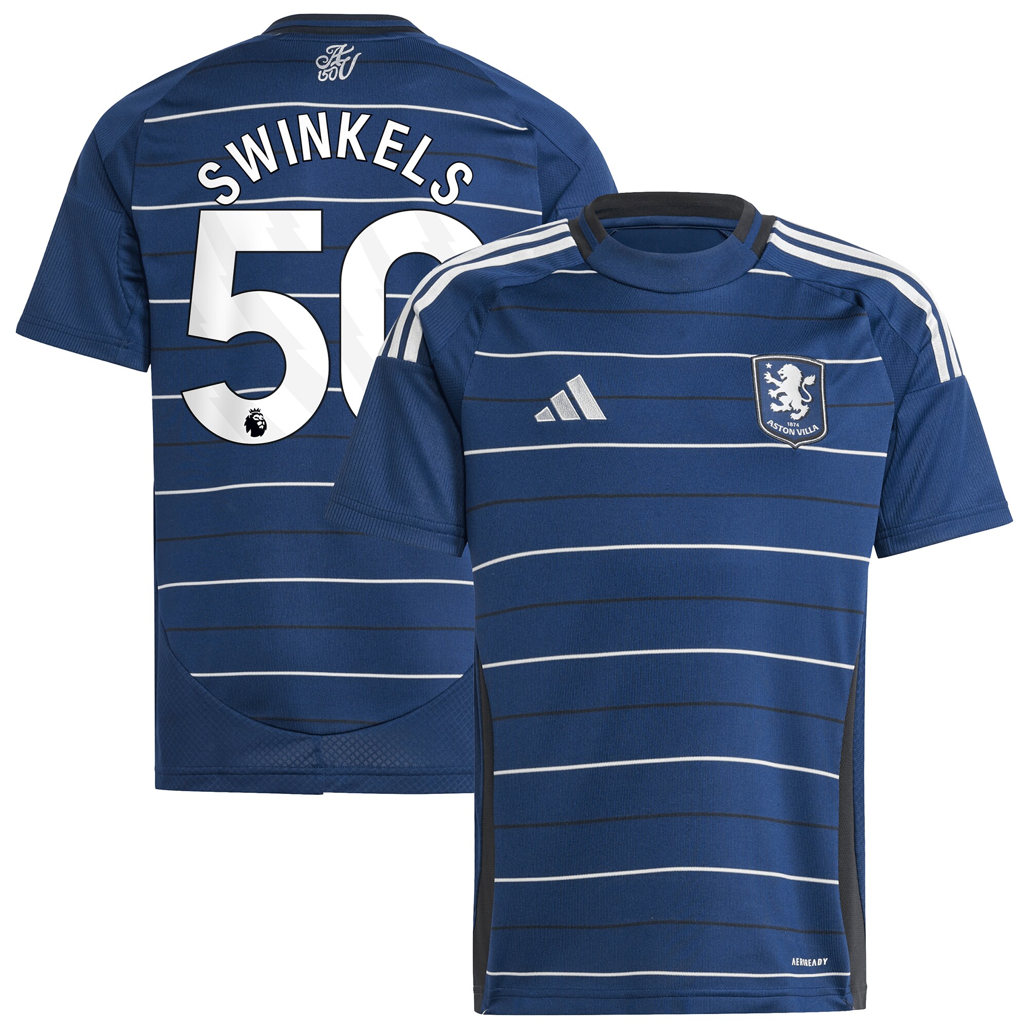 aston villa adidas third shirt 2024-25 – kids with swinkels 50 printing Collection - Official Aston Villa Kits