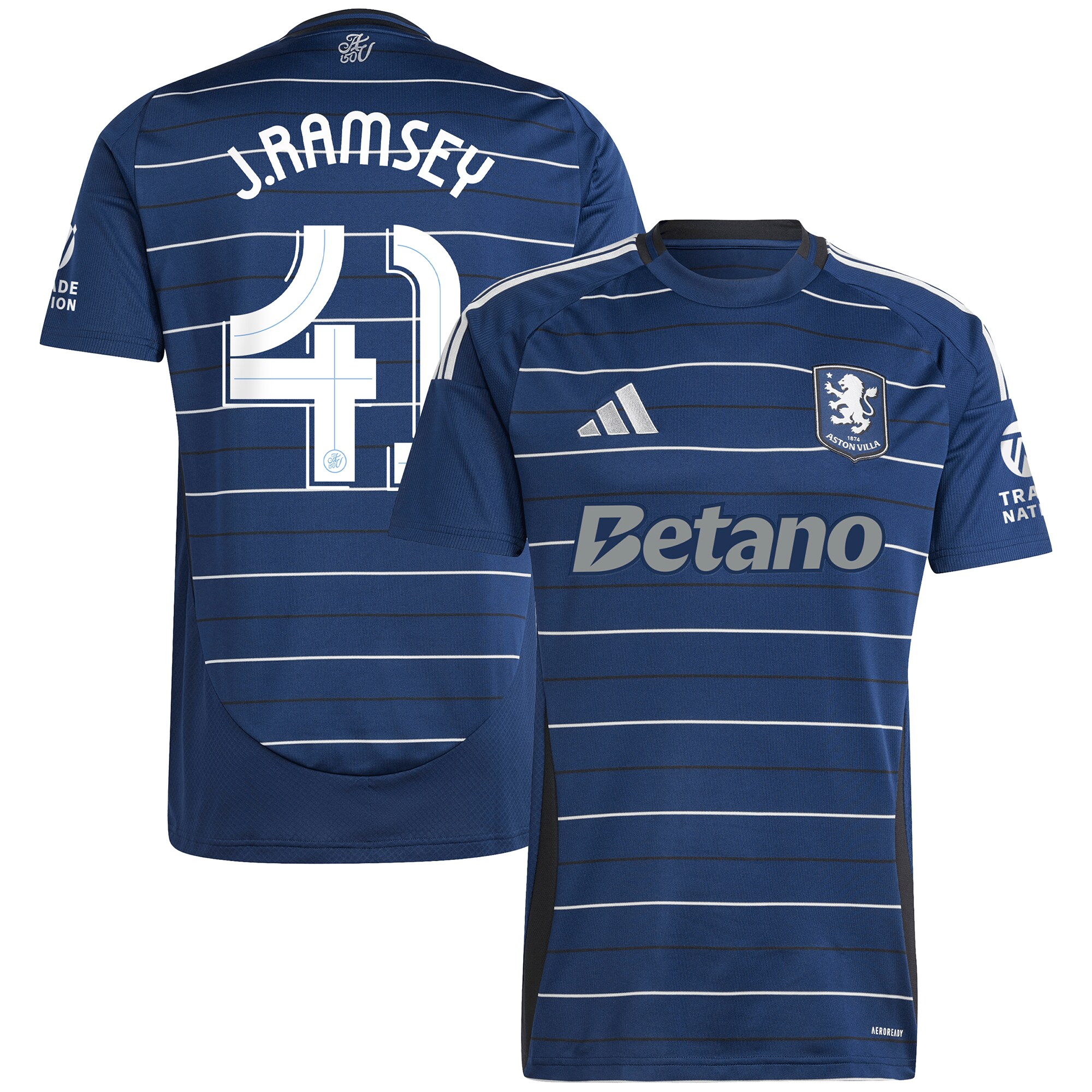 aston villa adidas third shirt 2024-25 with j. ramsey 41 cup printing Collection - Official Aston Villa Kits
