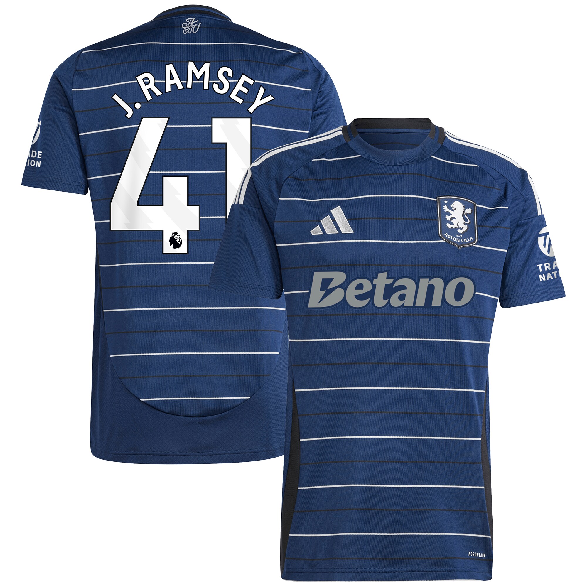 aston villa adidas third shirt 2024-25 with j. ramsey 41 printing Collection - Official Aston Villa Kits