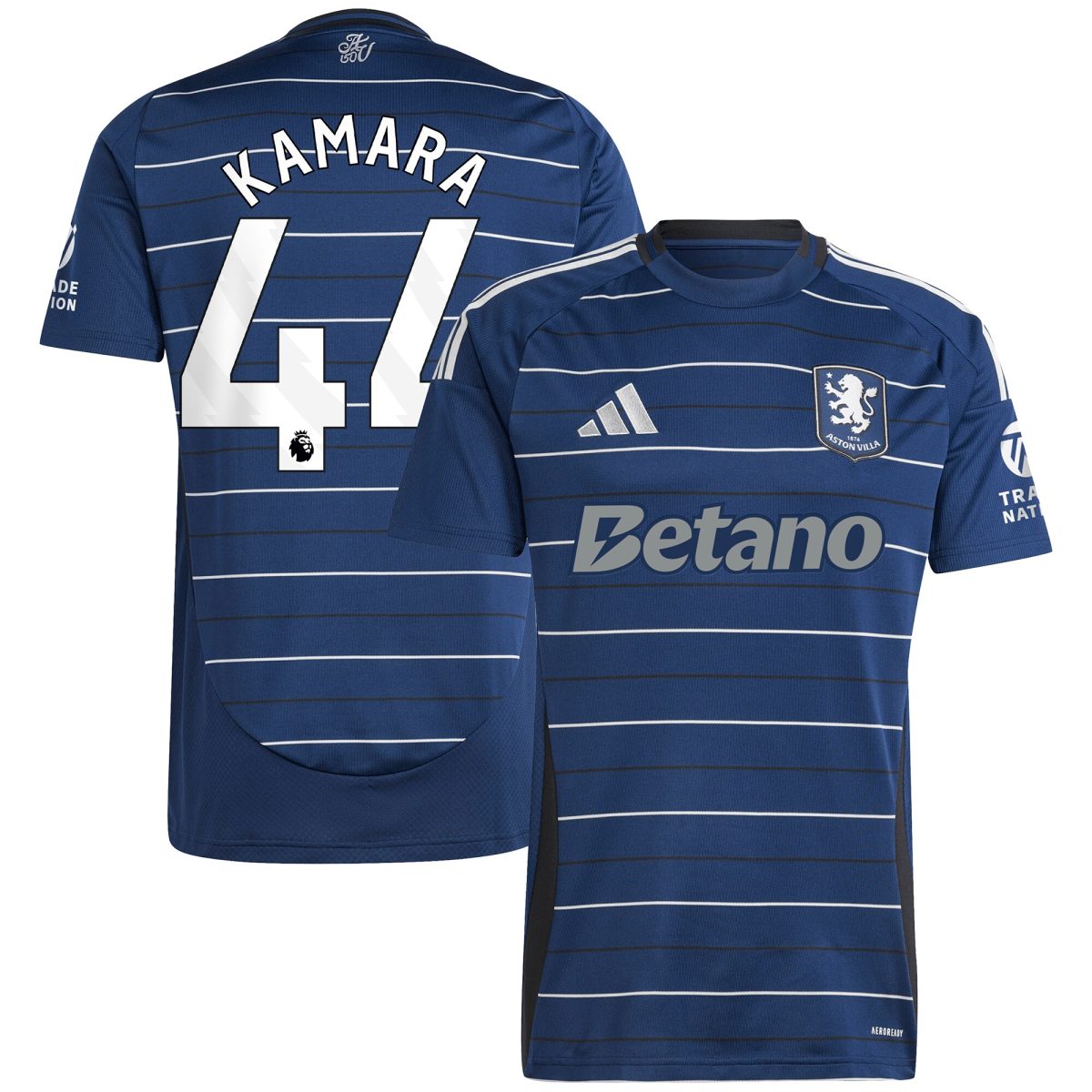 aston villa adidas third shirt 2024-25 with kamara 44 printing Collection - Official Aston Villa Kits