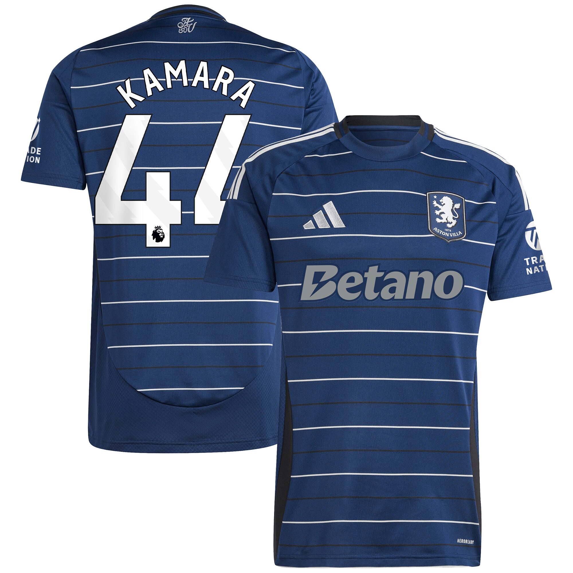 aston villa adidas third shirt 2024-25 with kamara 44 printing Collection - Official Aston Villa Kits