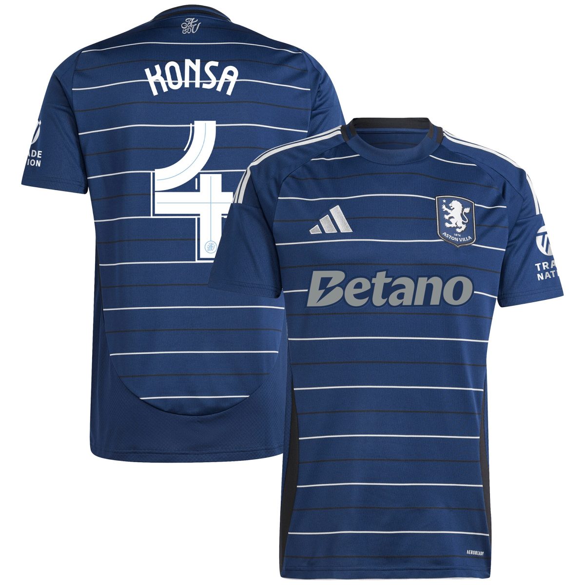 aston villa adidas third shirt 2024-25 with konsa 4 cup printing Collection - Official Aston Villa Kits