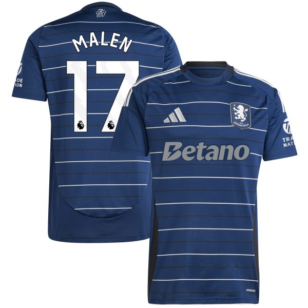aston villa adidas third shirt 2024-25 with malen 17 printing Collection - Official Aston Villa Kits
