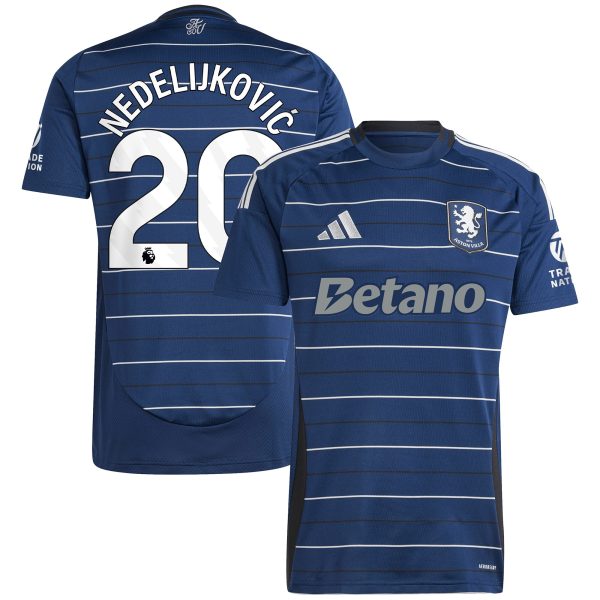 aston villa adidas third shirt 2024-25 with nedeljković 20 printing Collection - Official Aston Villa Kits