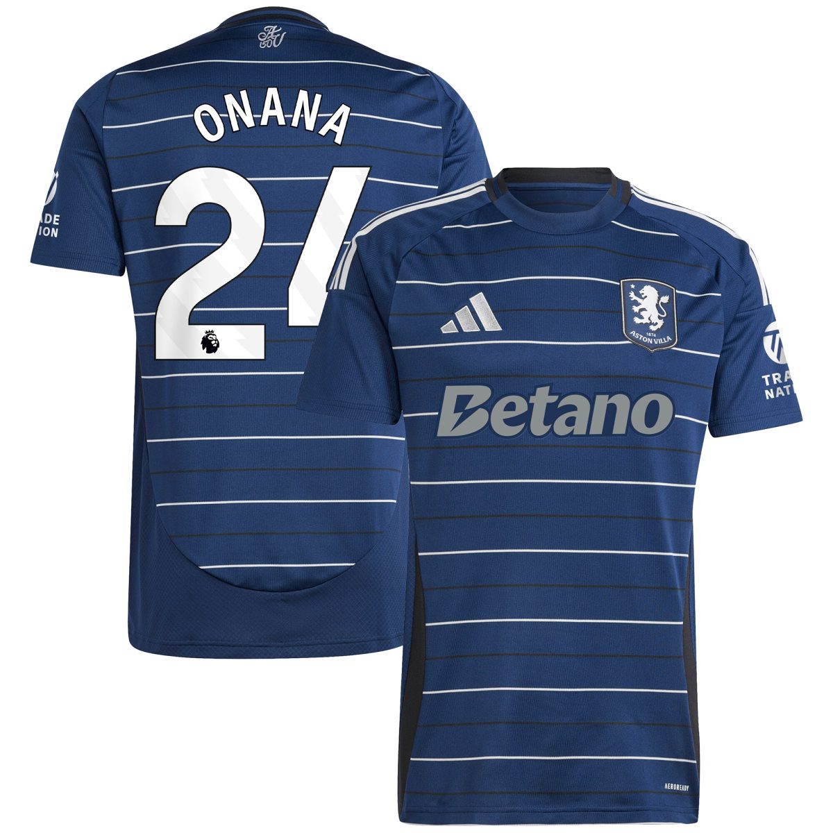 aston villa adidas third shirt 2024-25 with onana 24 printing Collection - Official Aston Villa Kits
