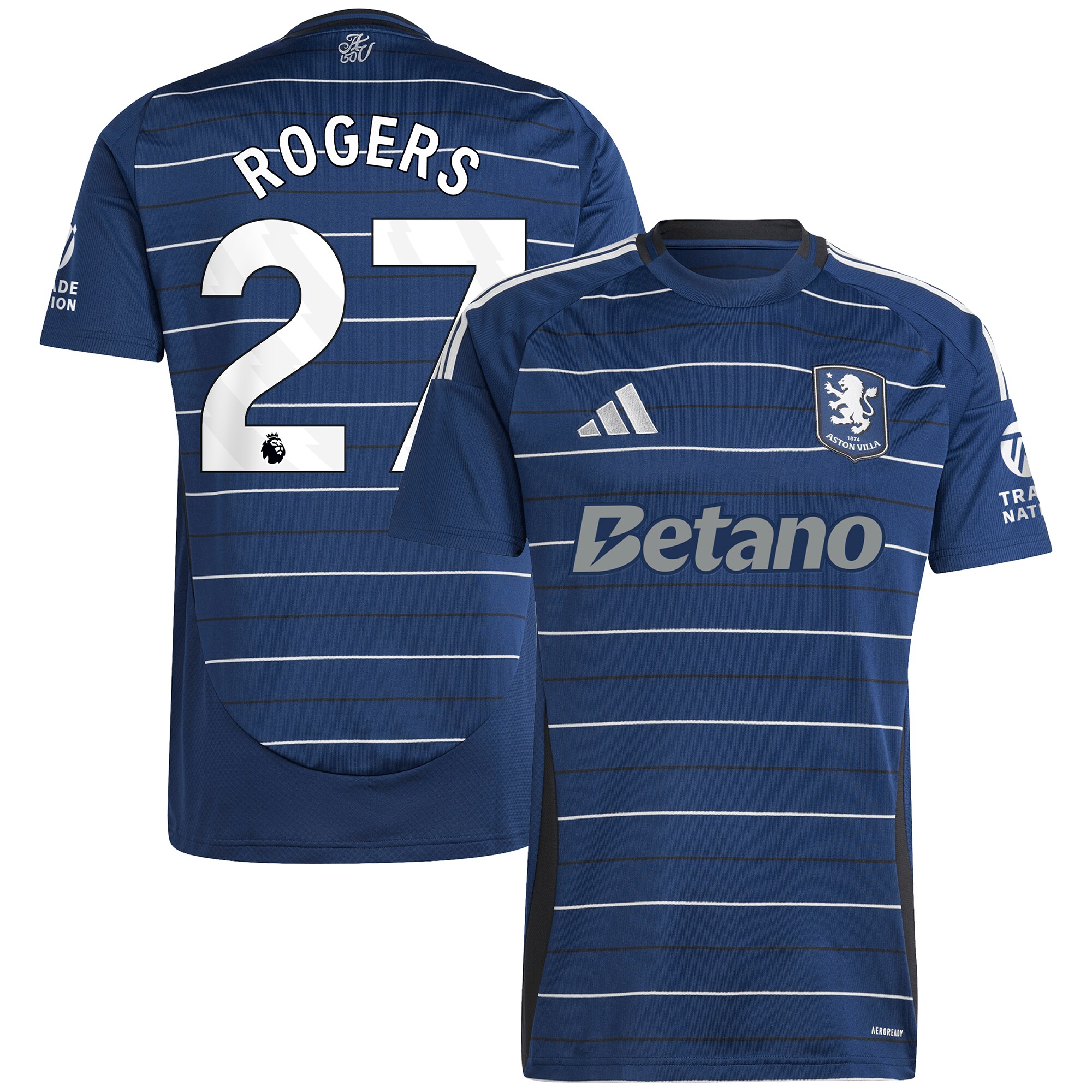 aston villa adidas third shirt 2024-25 with rogers 27 printing Collection - Official Aston Villa Kits