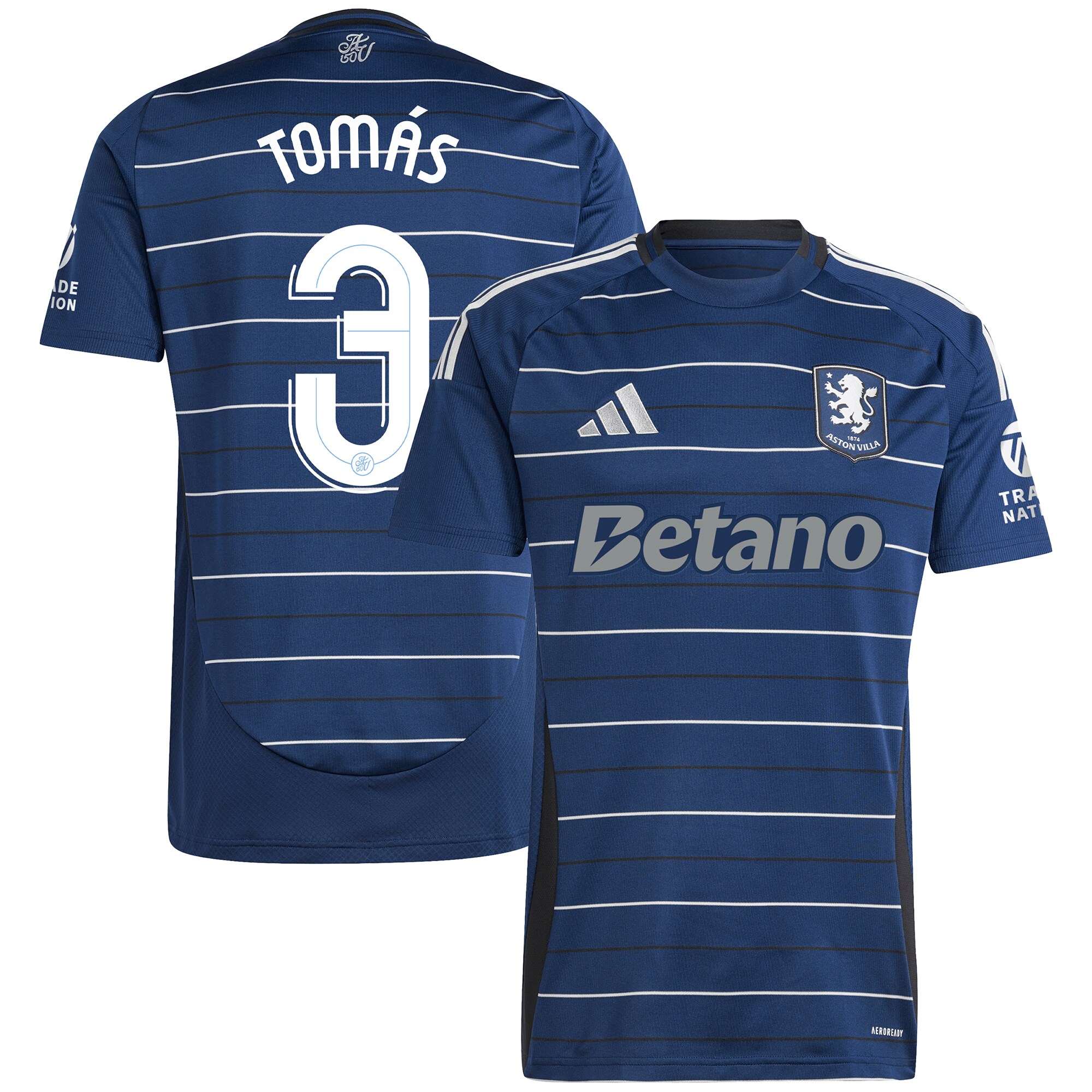 aston villa adidas third shirt 2024-25 with tomás 3 cup printing Collection - Official Aston Villa Kits