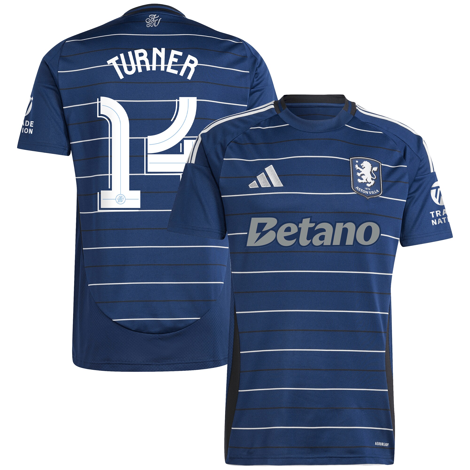 aston villa adidas third shirt 2024-25 with turner 14 cup printing Collection - Official Aston Villa Kits