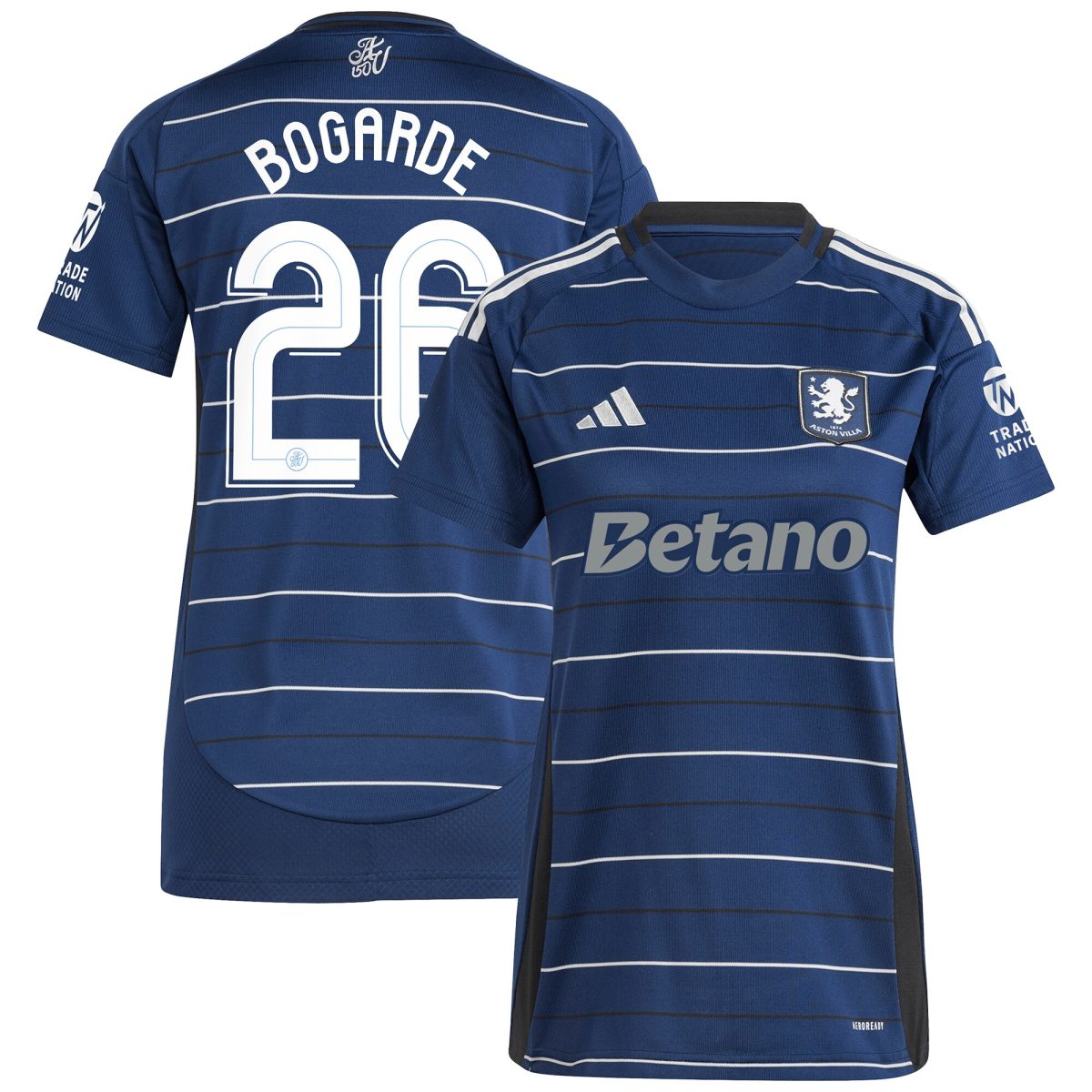 aston villa adidas third shirt 2024-25 – womens with bogarde 26 cup printing Collection - Official Aston Villa Kits