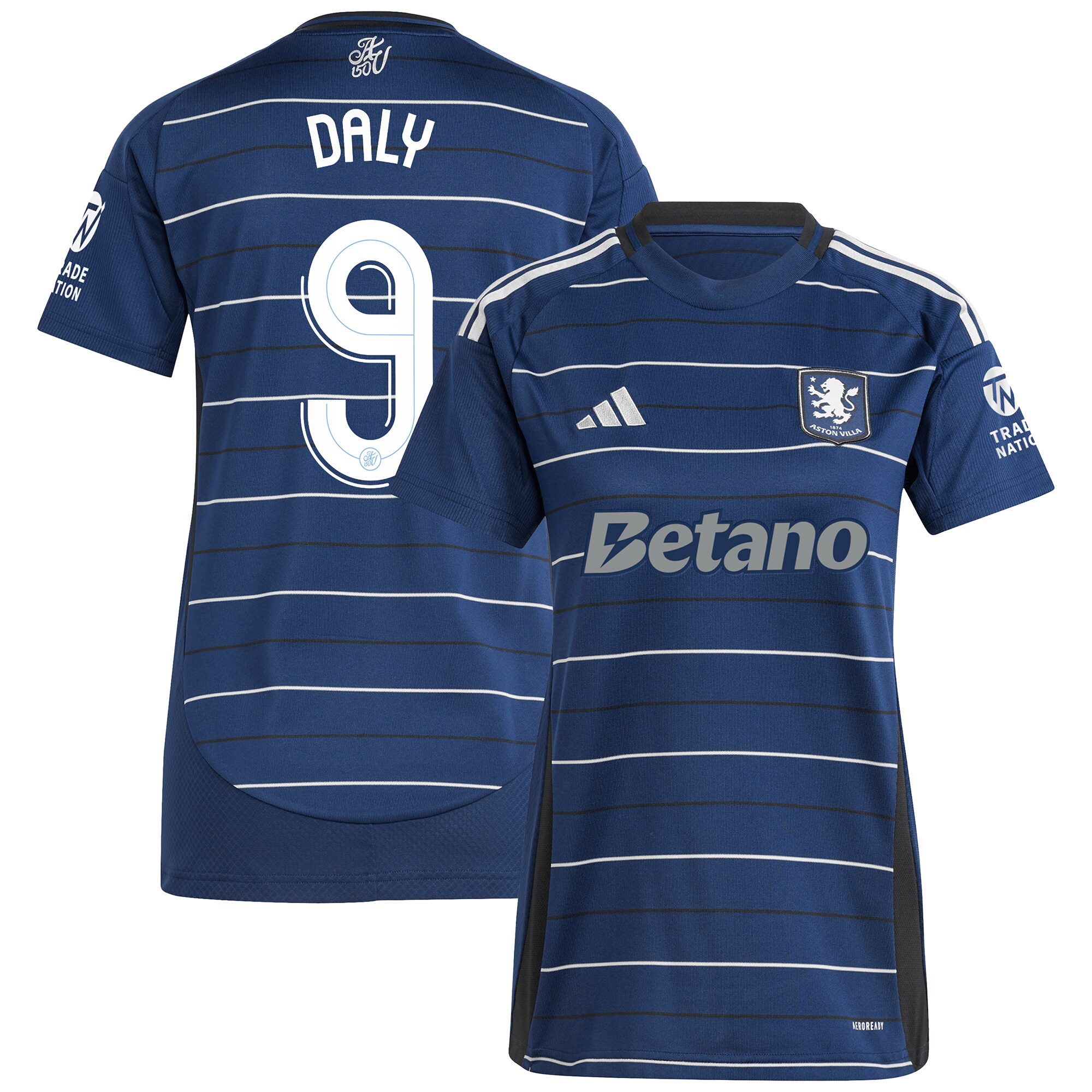 aston villa adidas third shirt 2024-25 – womens with daly 9 cup printing Collection - Official Aston Villa Kits