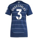 aston villa adidas third shirt 2024-25 – womens with diego carlos 3 printing Collection - Official Aston Villa Kits