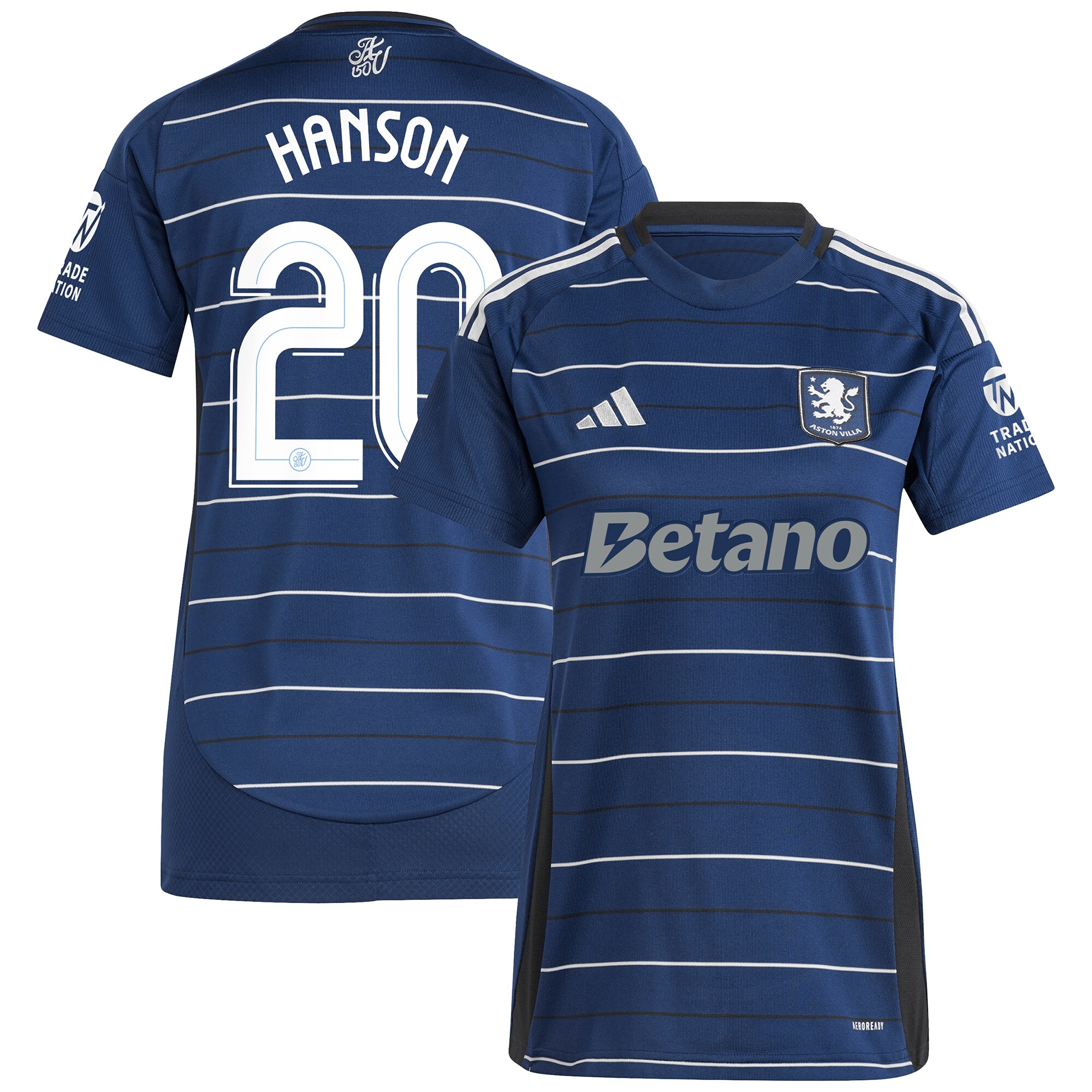 aston villa adidas third shirt 2024-25 – womens with hanson 20 cup printing Collection - Official Aston Villa Kits