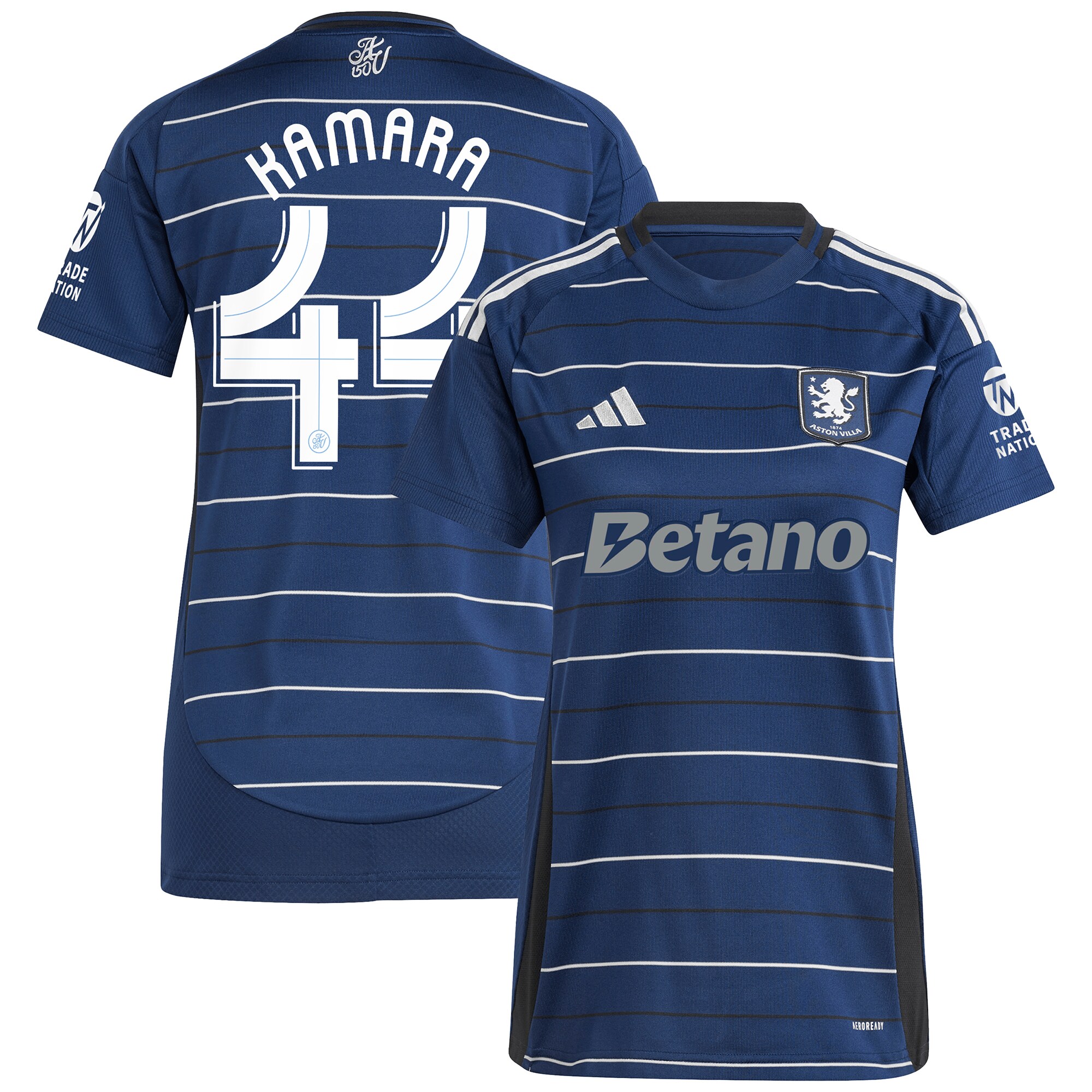 aston villa adidas third shirt 2024-25 – womens with kamara 44 cup printing Collection - Official Aston Villa Kits