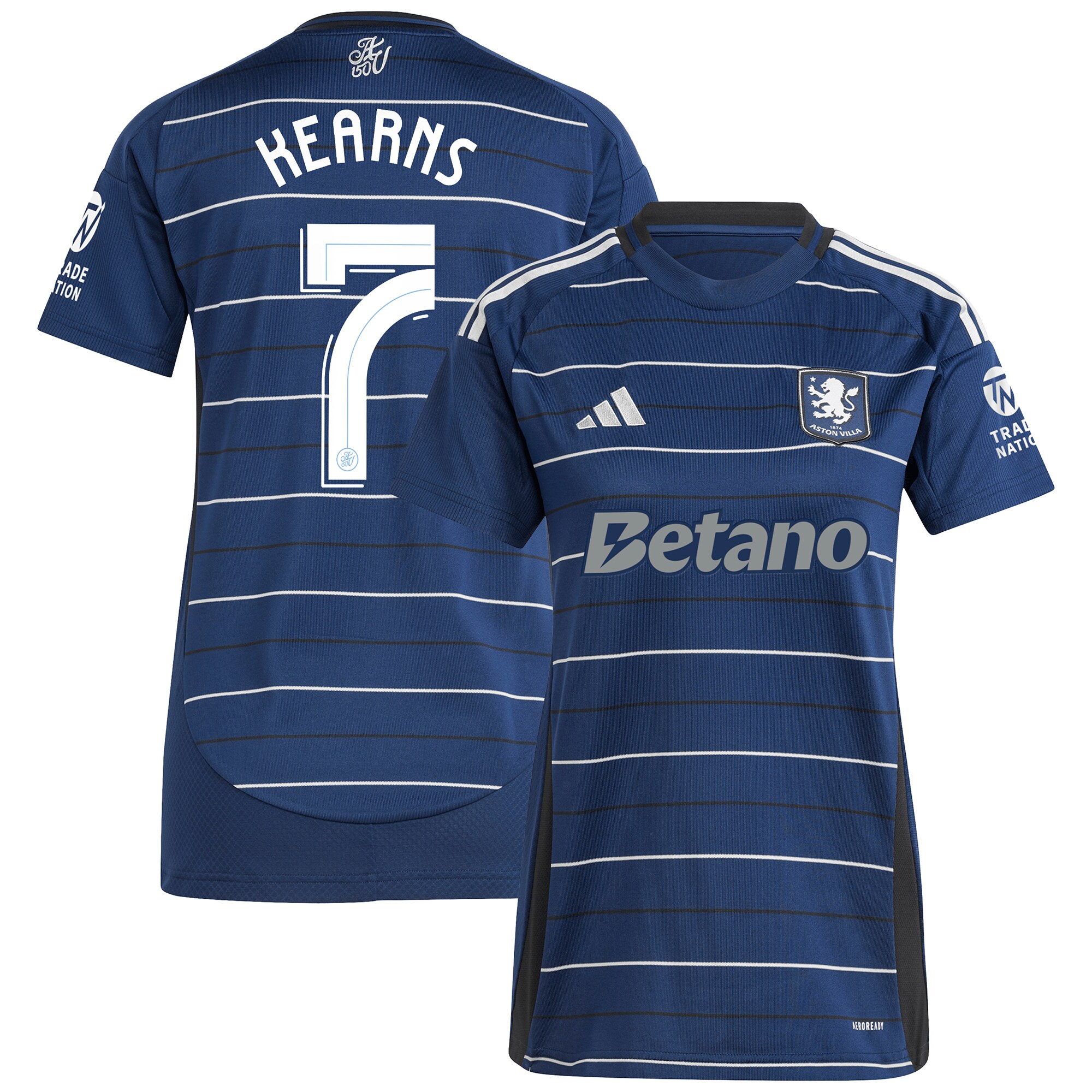 aston villa adidas third shirt 2024-25 – womens with kearns 7 cup printing Collection - Official Aston Villa Kits