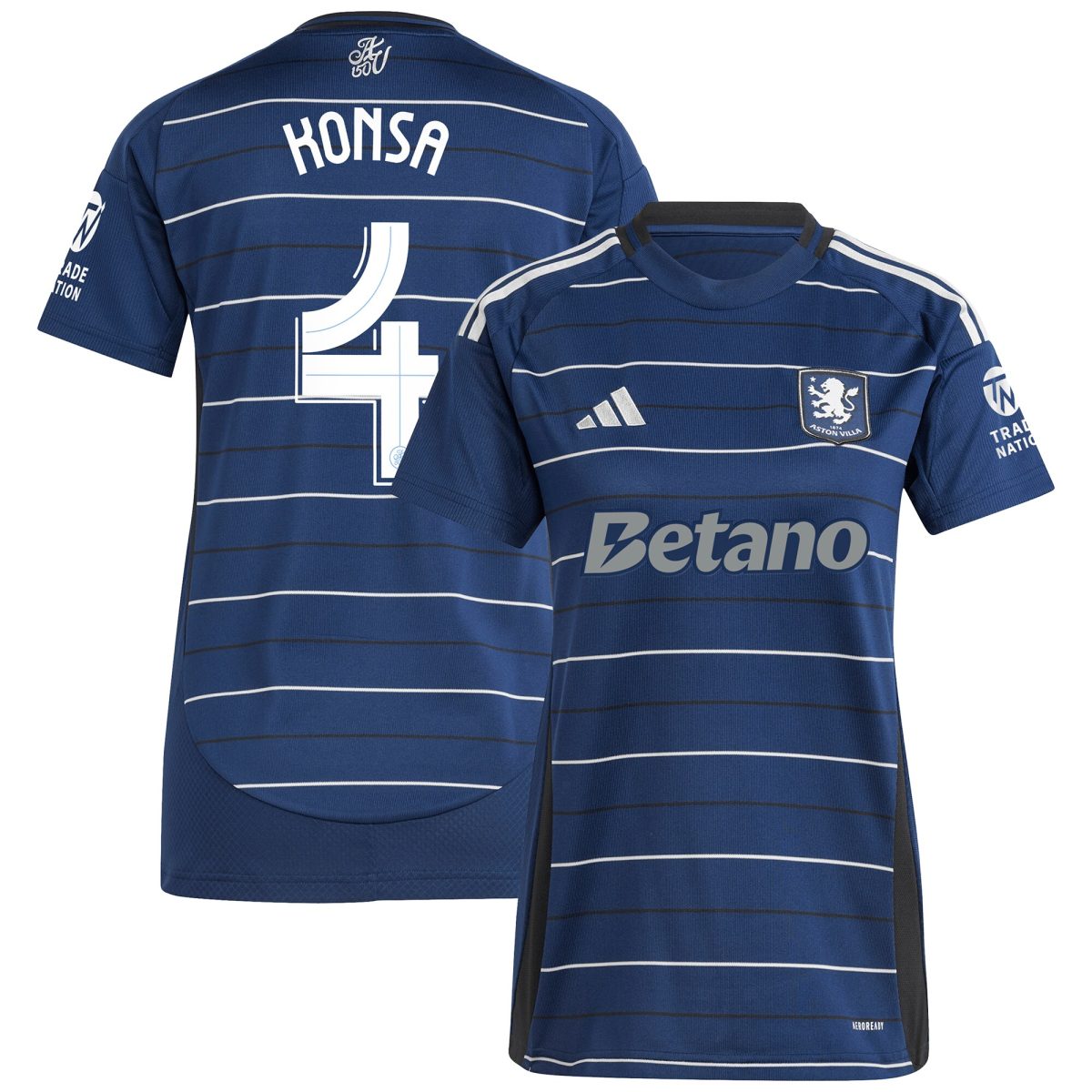 aston villa adidas third shirt 2024-25 – womens with konsa 4 cup printing Collection - Official Aston Villa Kits