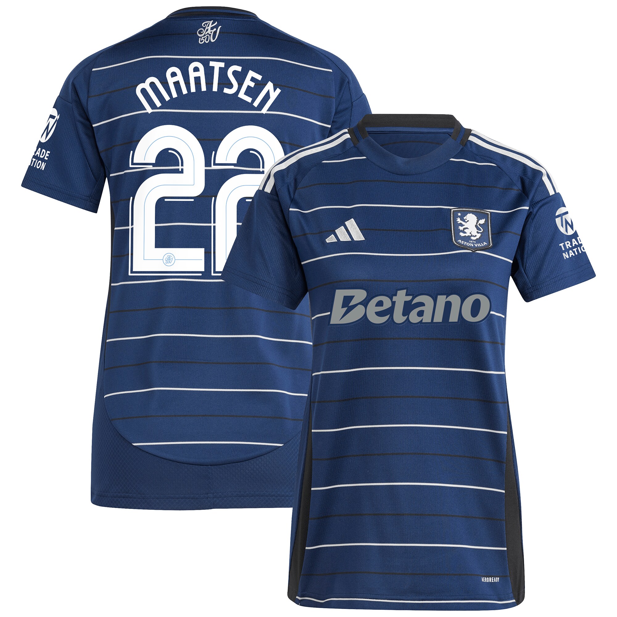 aston villa adidas third shirt 2024-25 – womens with maatsen 22 cup printing Collection - Official Aston Villa Kits