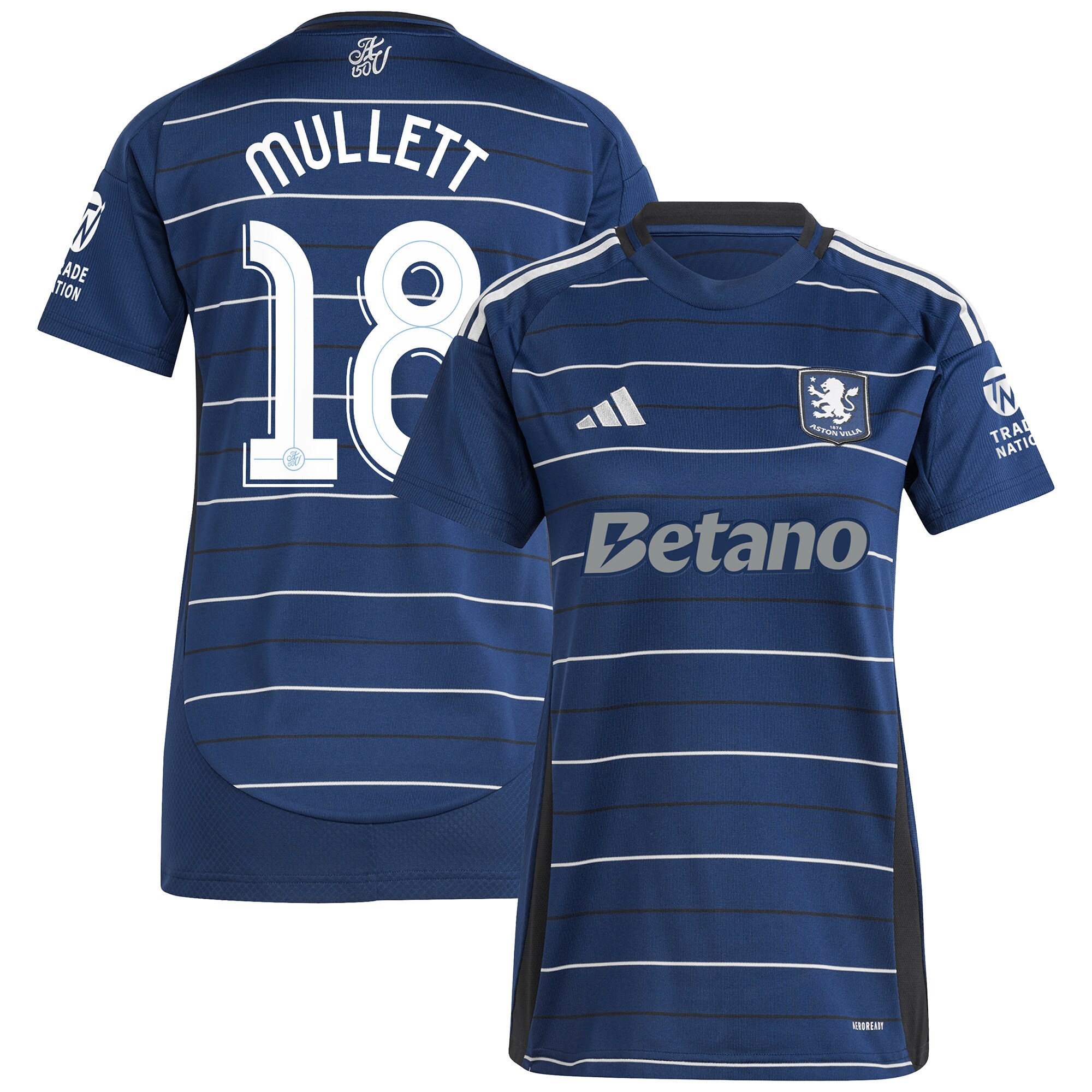aston villa adidas third shirt 2024-25 – womens with mullett 18 cup printing Collection - Official Aston Villa Kits