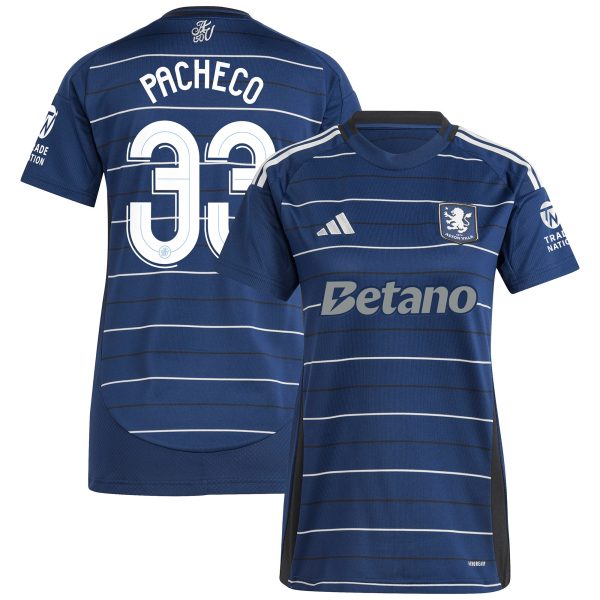 aston villa adidas third shirt 2024-25 – womens with pacheco 33 cup printing Collection - Official Aston Villa Kits