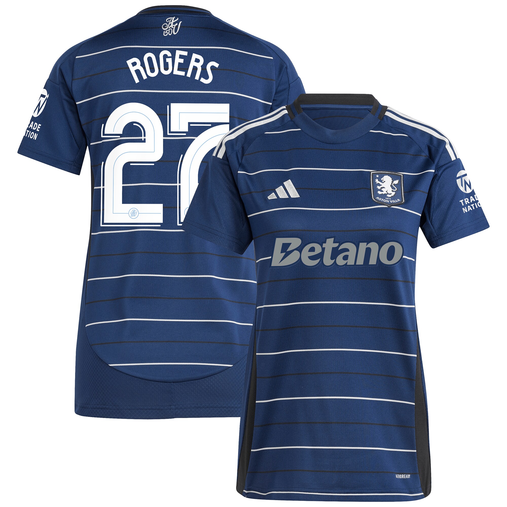 aston villa adidas third shirt 2024-25 – womens with rogers 27 cup printing Collection - Official Aston Villa Kits