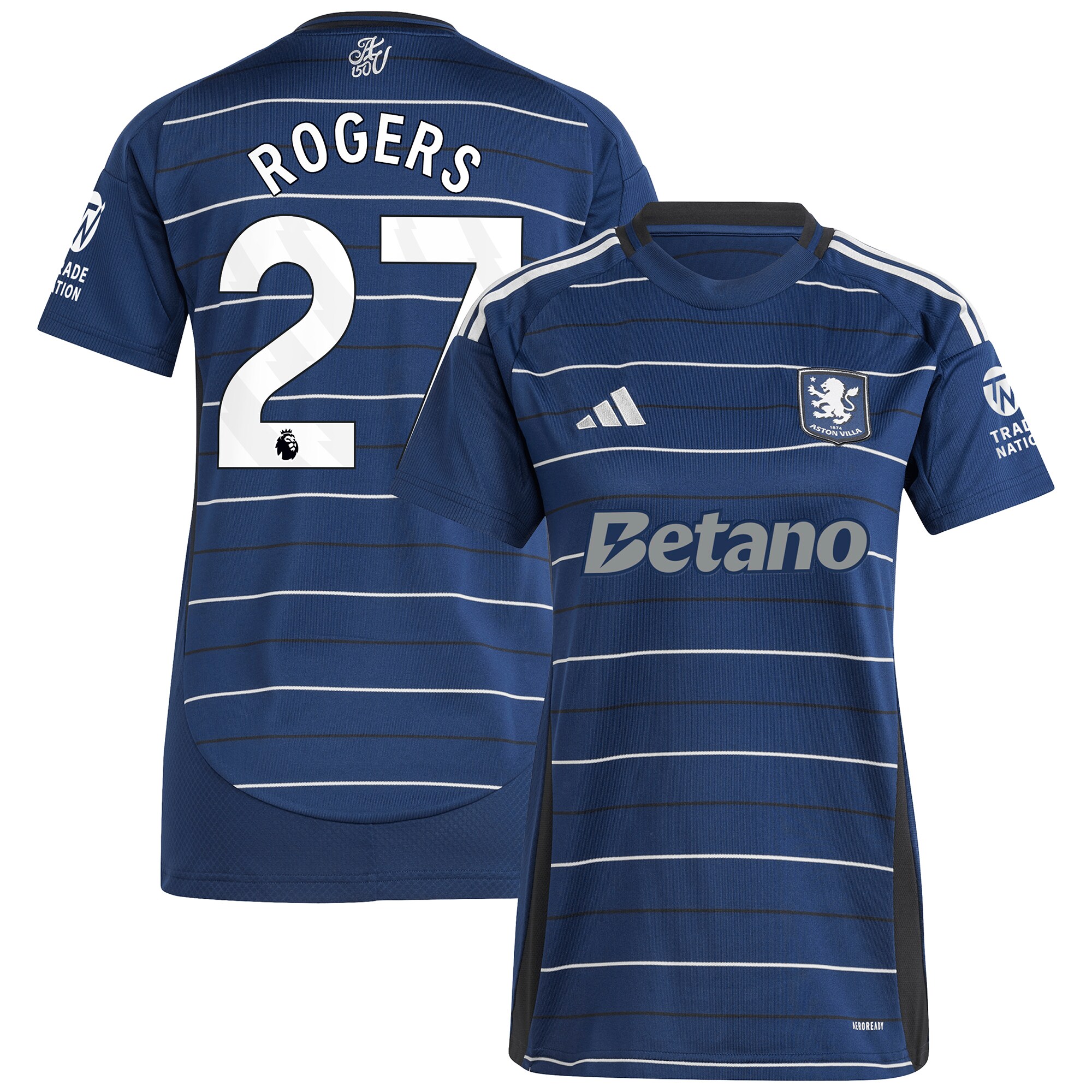 aston villa adidas third shirt 2024-25 – womens with rogers 27 printing Collection - Official Aston Villa Kits