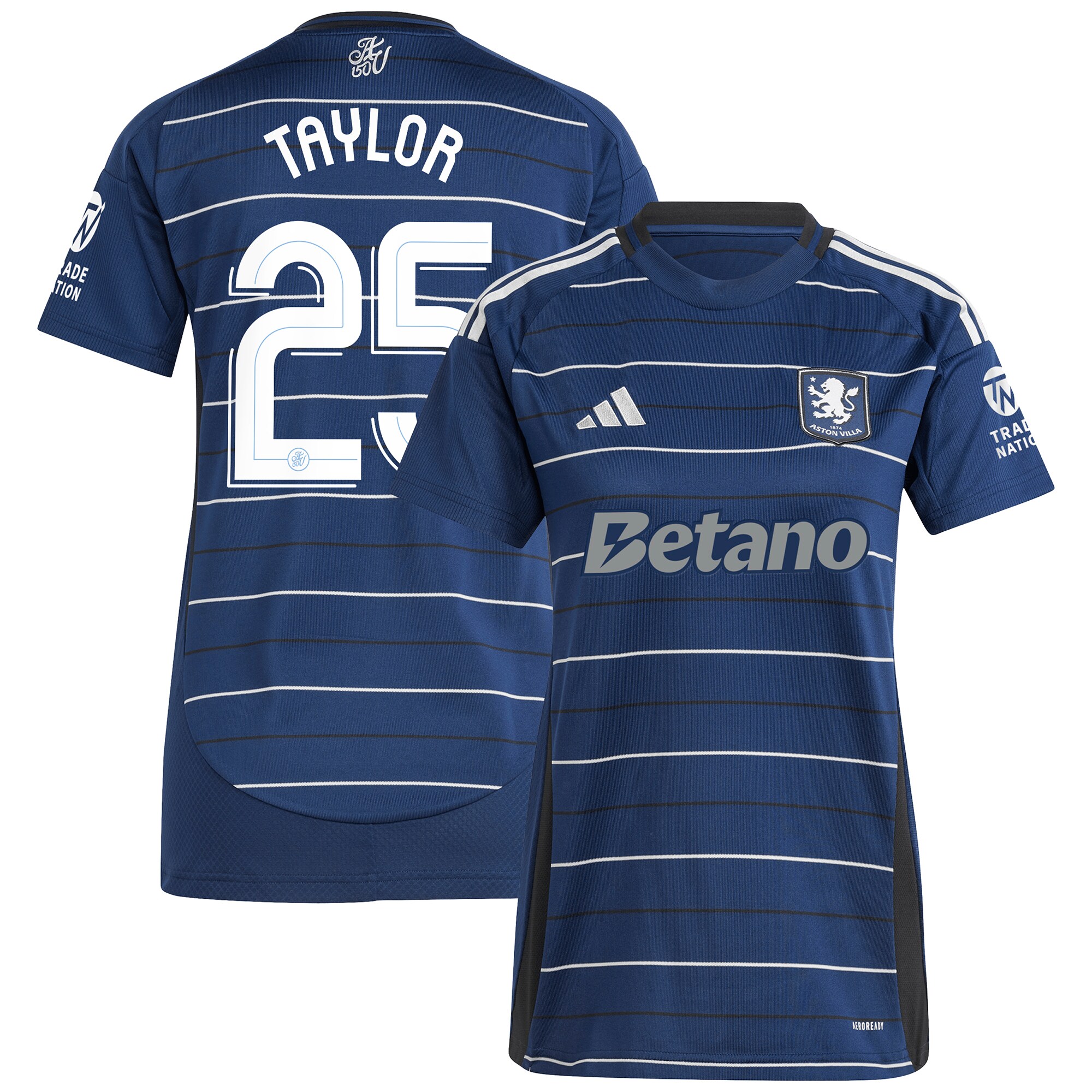 aston villa adidas third shirt 2024-25 – womens with taylor 25 cup printing Collection - Official Aston Villa Kits