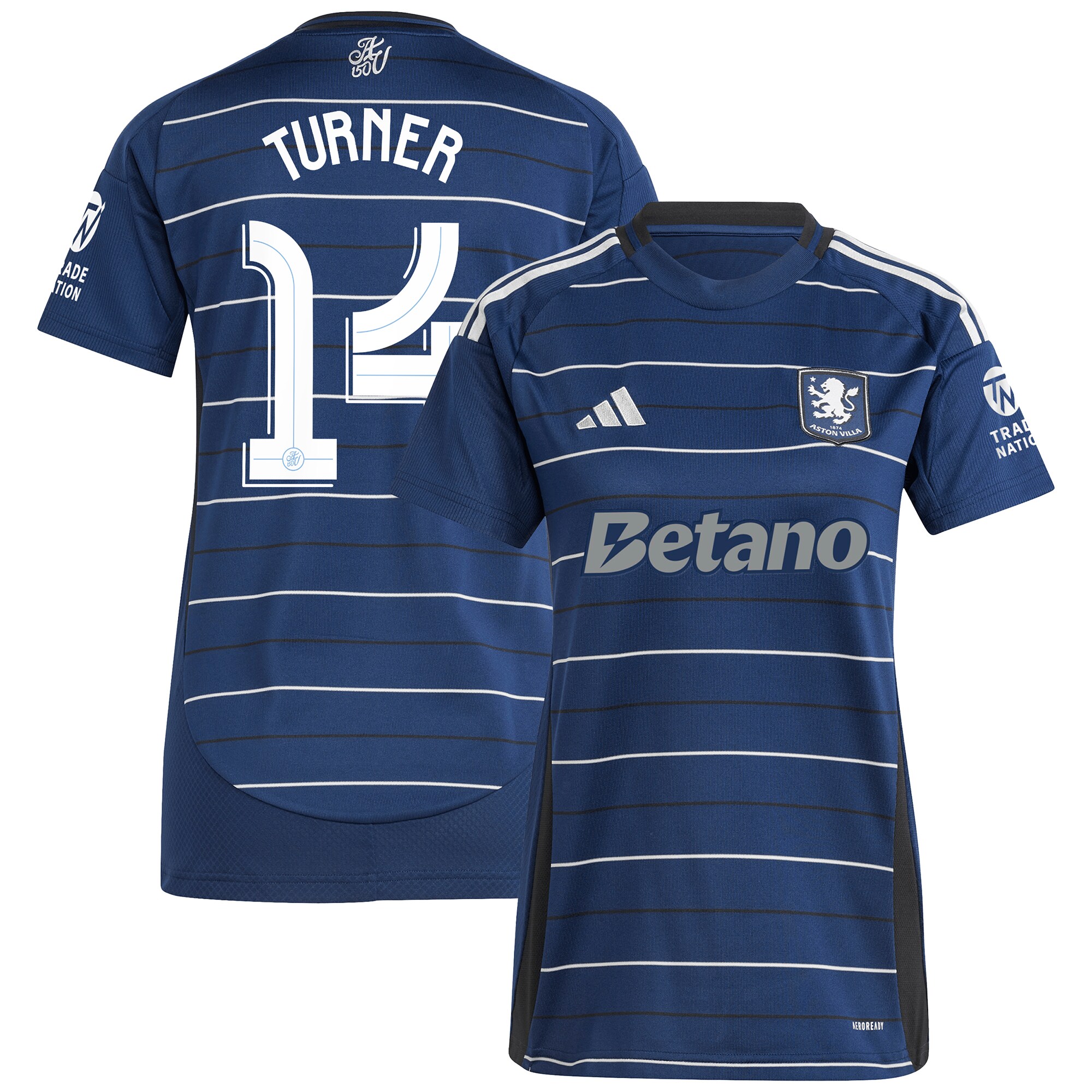 aston villa adidas third shirt 2024-25 – womens with turner 14 cup printing Collection - Official Aston Villa Kits
