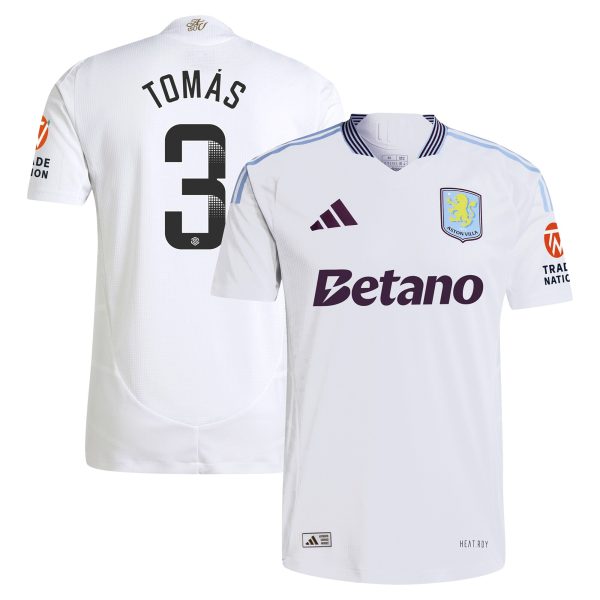aston villa adidas wsl away authentic shirt 2024-25 with tomás 3 printing Collection - Official Aston Villa Kits