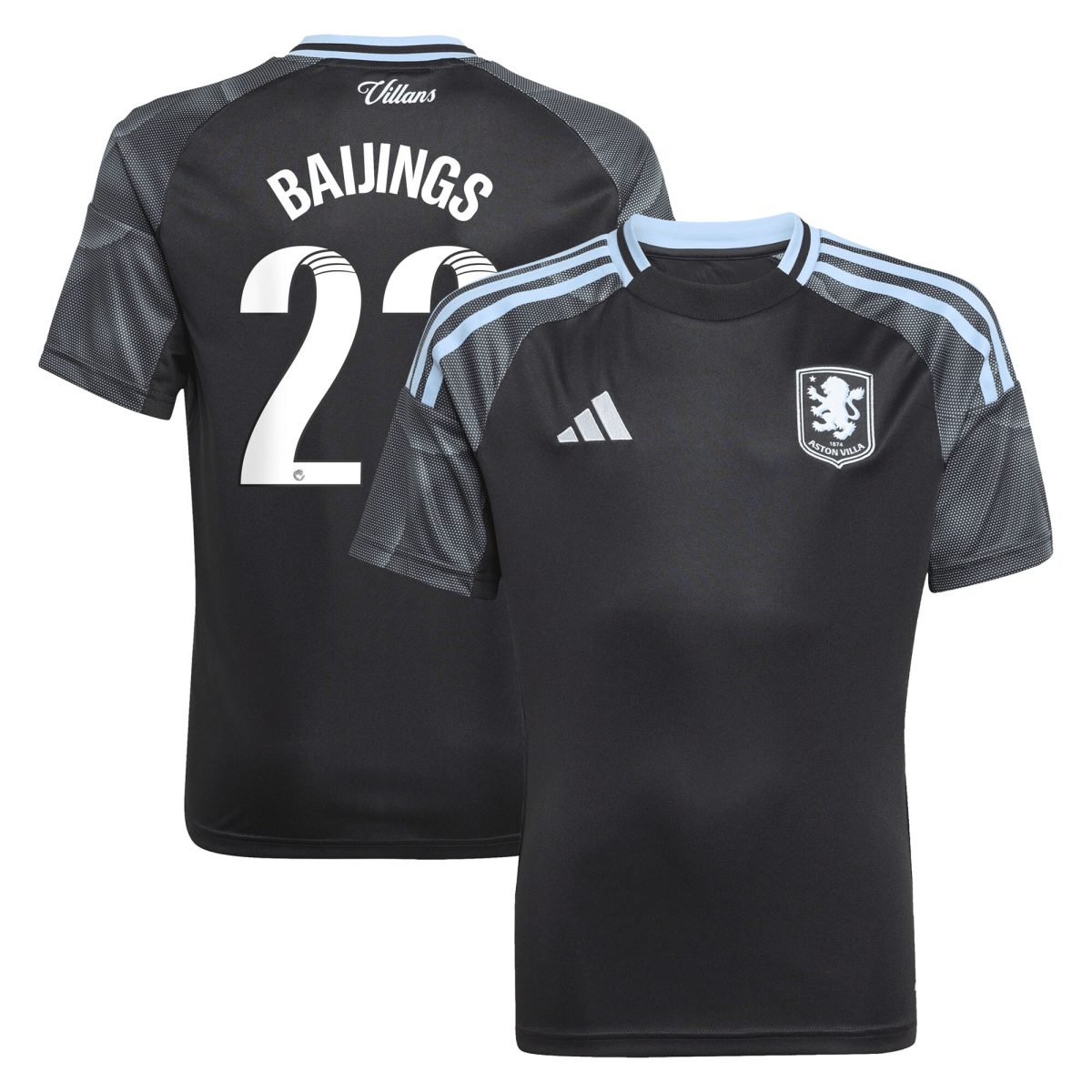 aston villa adidas wsl away shirt 2025-26 – kids with baijings 22 printing Collection - Official Aston Villa Kits