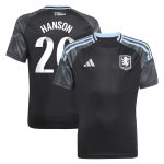 aston villa adidas wsl away shirt 2025-26 – kids with hanson 20 printing Collection - Official Aston Villa Kits