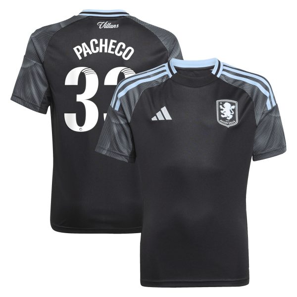 aston villa adidas wsl away shirt 2025-26 – kids with pacheco 33 printing Collection - Official Aston Villa Kits