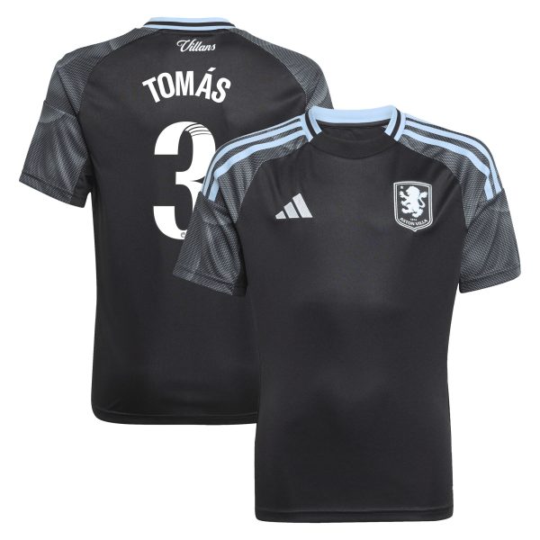 aston villa adidas wsl away shirt 2025-26 – kids with tomás 3 printing Collection - Official Aston Villa Kits