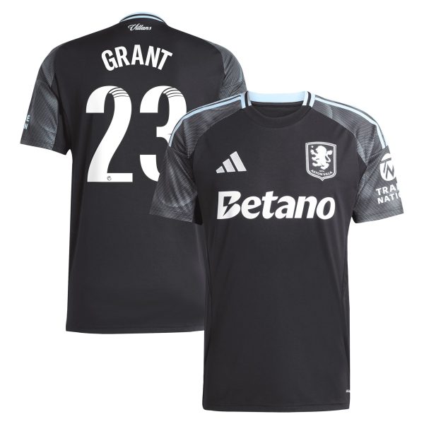aston villa adidas wsl away shirt 2025-26 with grant 23 printing Collection - Official Aston Villa Kits