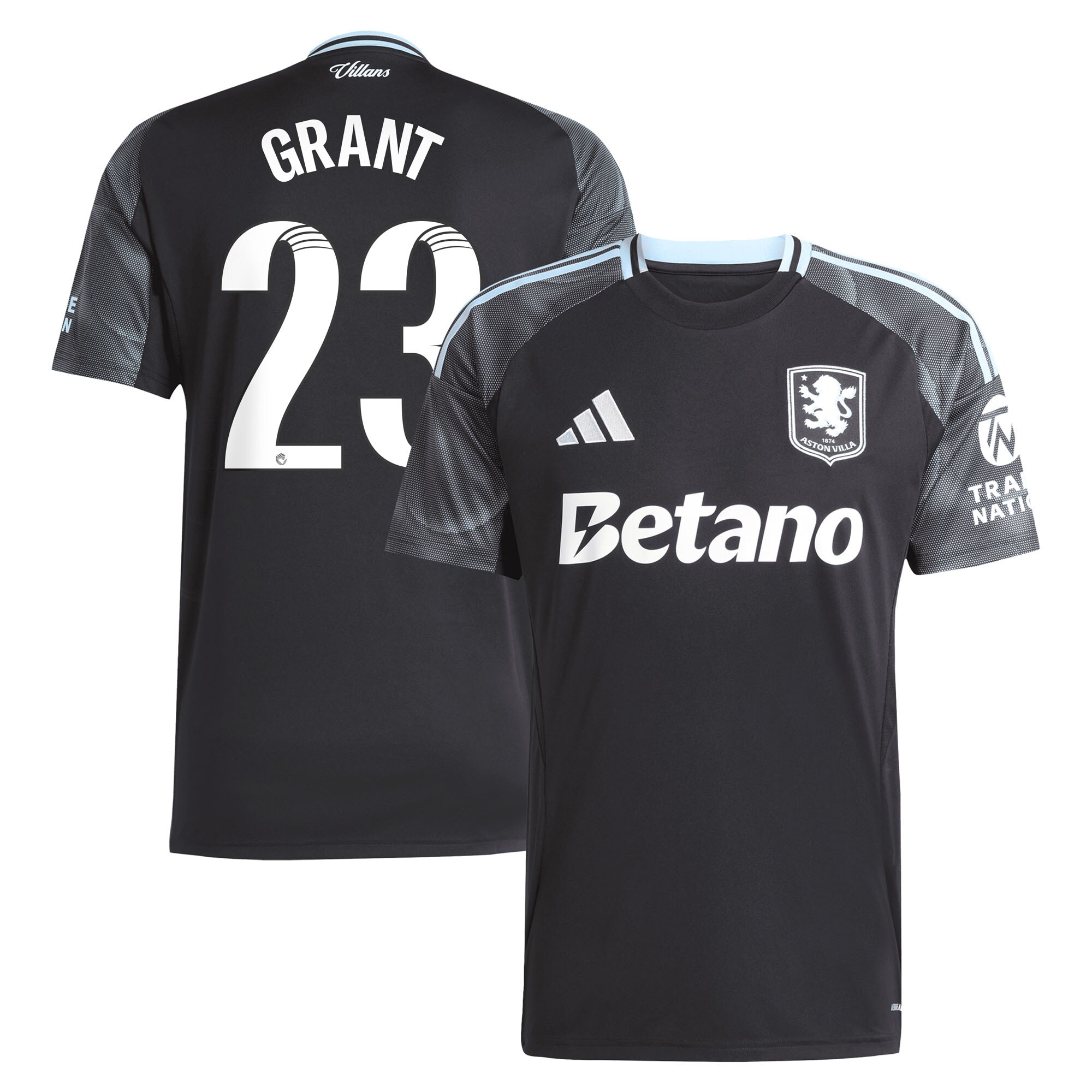 aston villa adidas wsl away shirt 2025-26 with grant 23 printing Collection - Official Aston Villa Kits