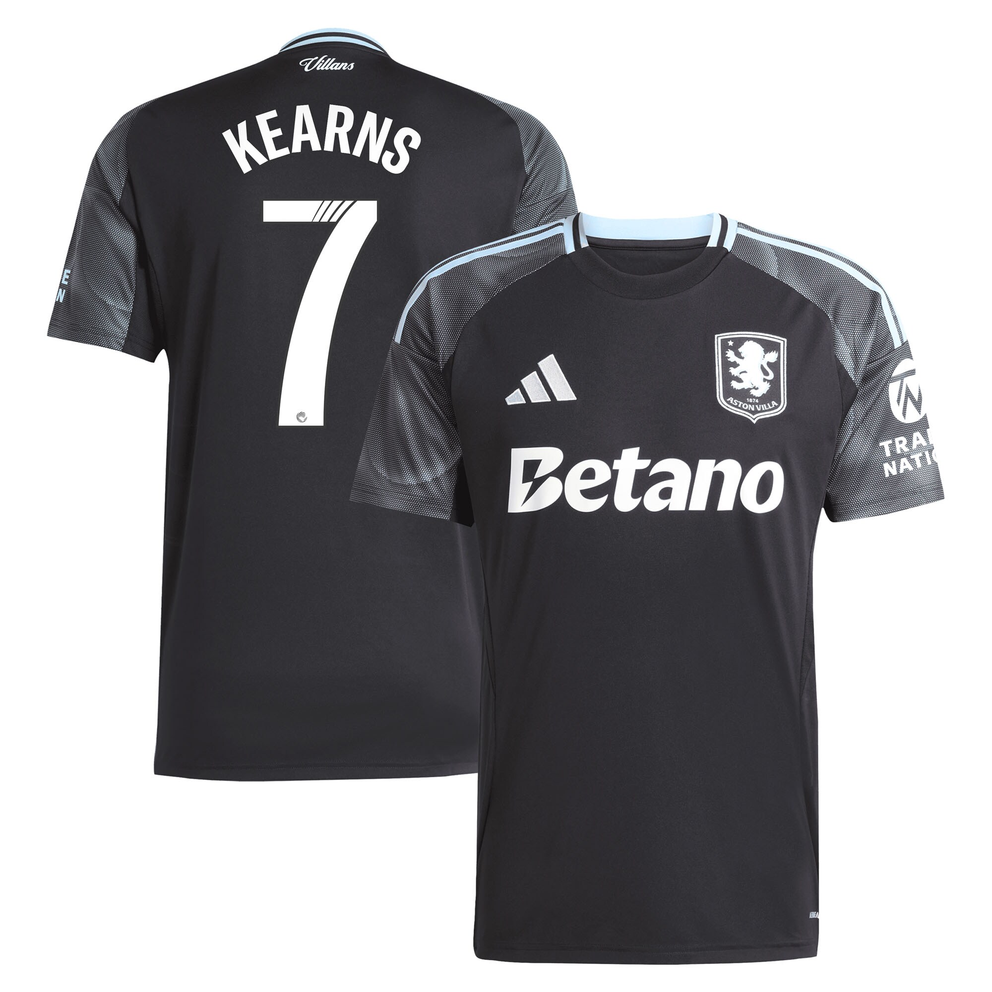 aston villa adidas wsl away shirt 2025-26 with kearns 7 printing Collection - Official Aston Villa Kits