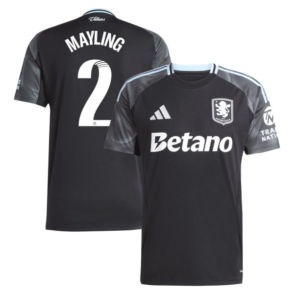 aston villa adidas wsl away shirt 2025-26 with mayling 2 printing Collection - Official Aston Villa Kits