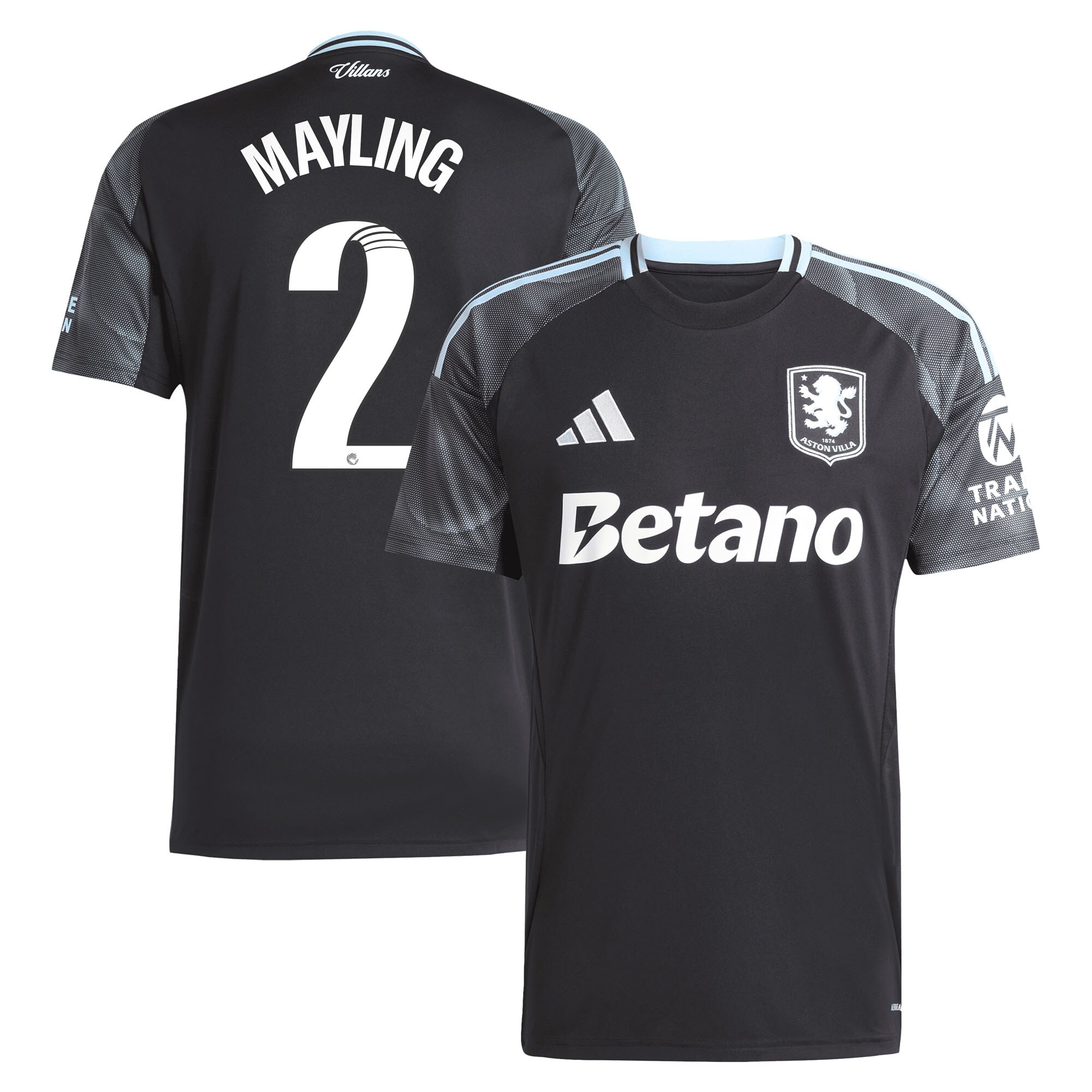 aston villa adidas wsl away shirt 2025-26 with mayling 2 printing Collection - Official Aston Villa Kits
