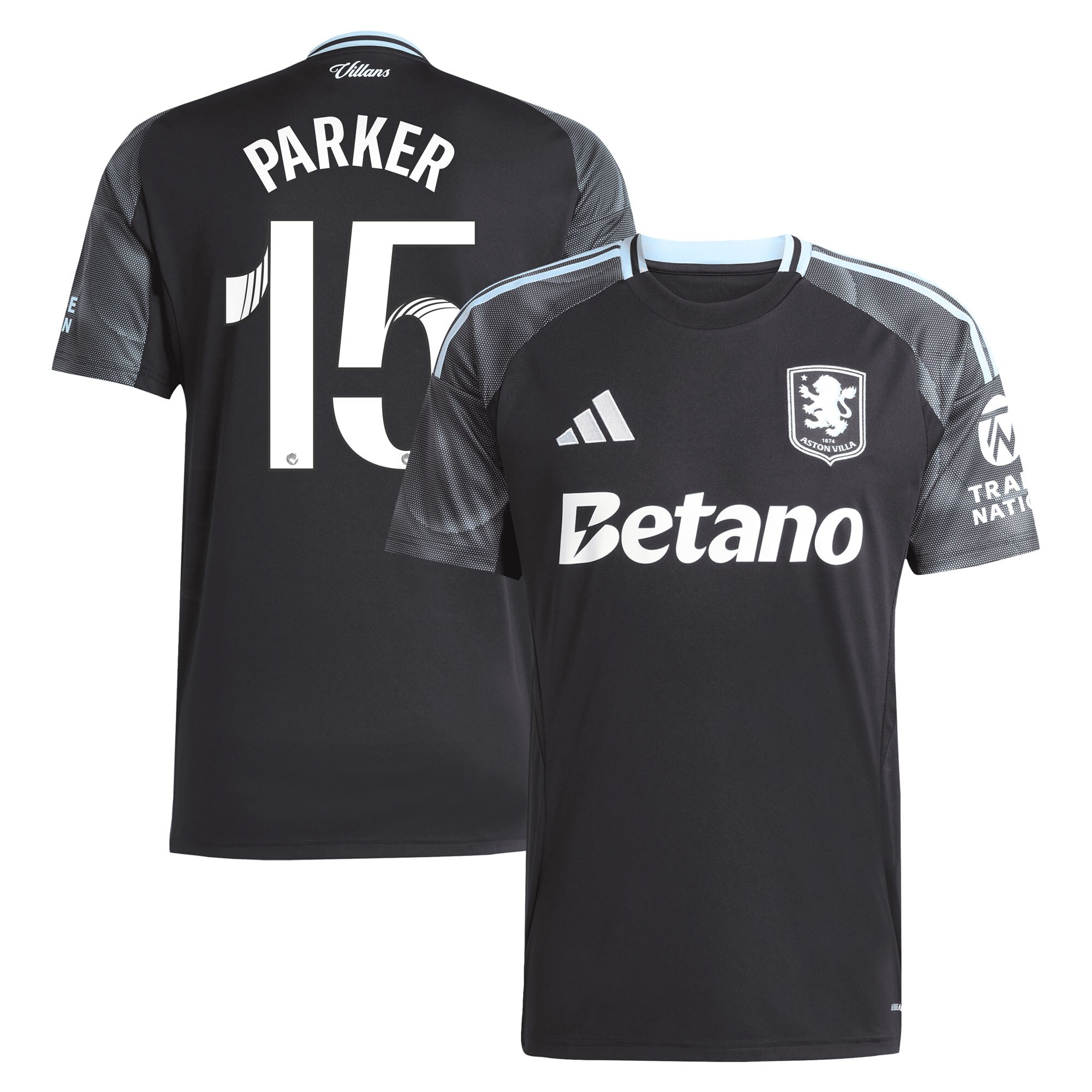 aston villa adidas wsl away shirt 2025-26 with parker 15 printing Collection - Official Aston Villa Kits