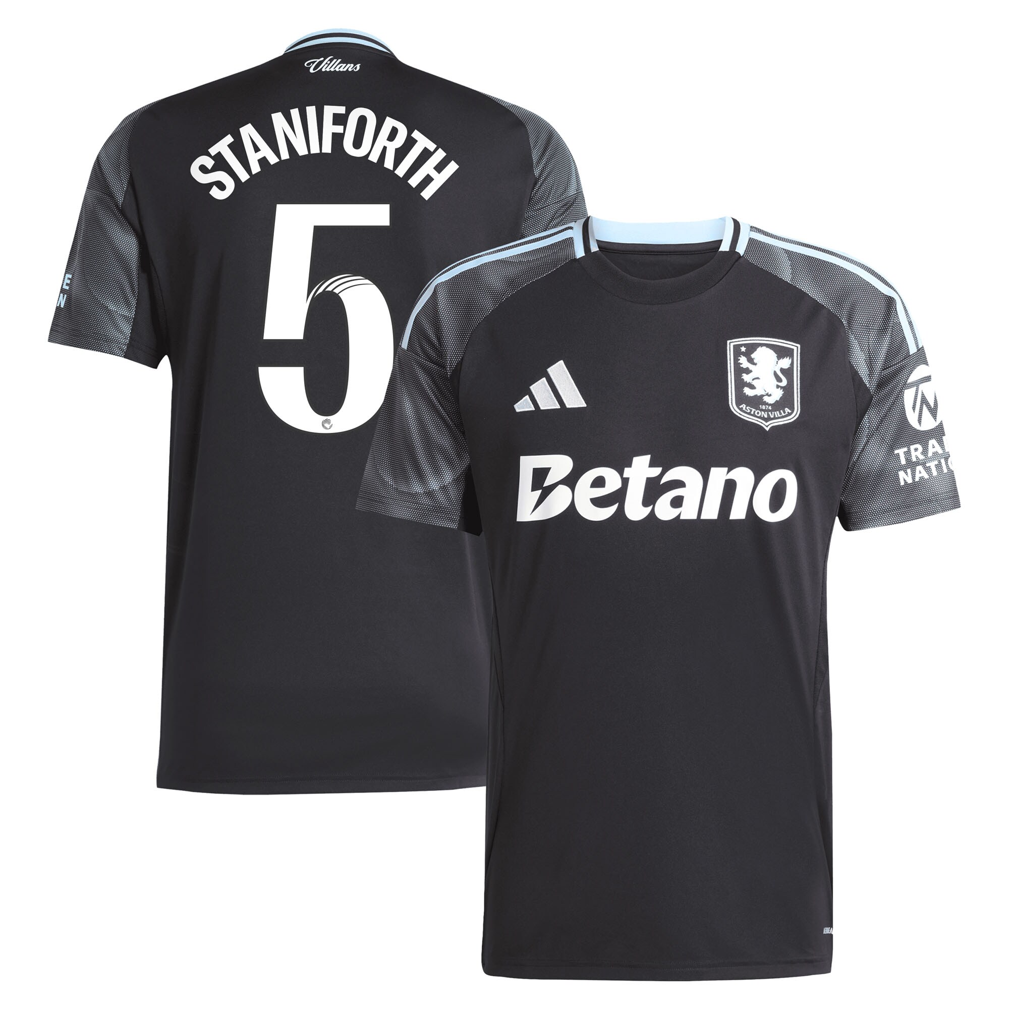 aston villa adidas wsl away shirt 2025-26 with staniforth 5 printing Collection - Official Aston Villa Kits