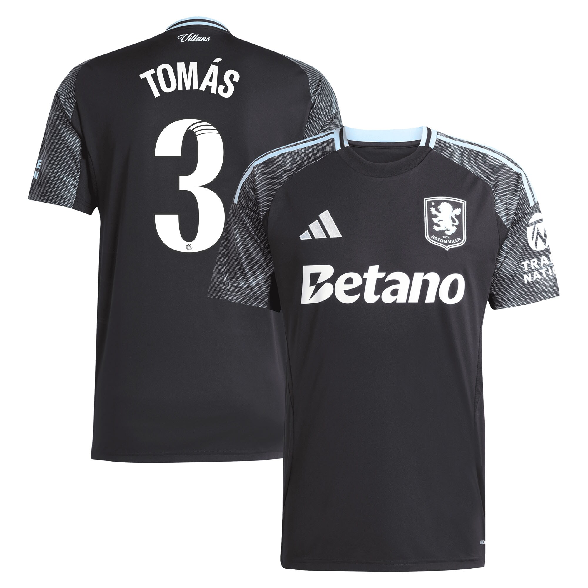 aston villa adidas wsl away shirt 2025-26 with tomás 3 printing Collection - Official Aston Villa Kits