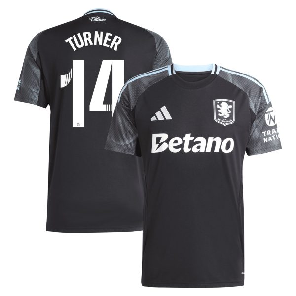 aston villa adidas wsl away shirt 2025-26 with turner 14 printing Collection - Official Aston Villa Kits