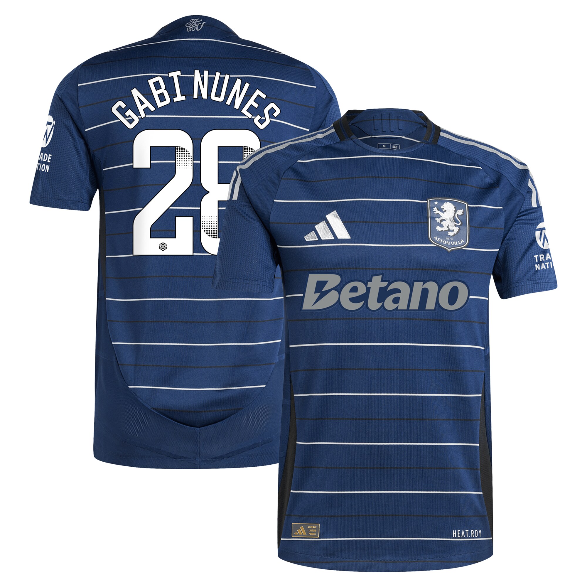 aston villa adidas wsl third authentic shirt 2024-25 with gabi nunes 28 printing Collection - Official Aston Villa Kits