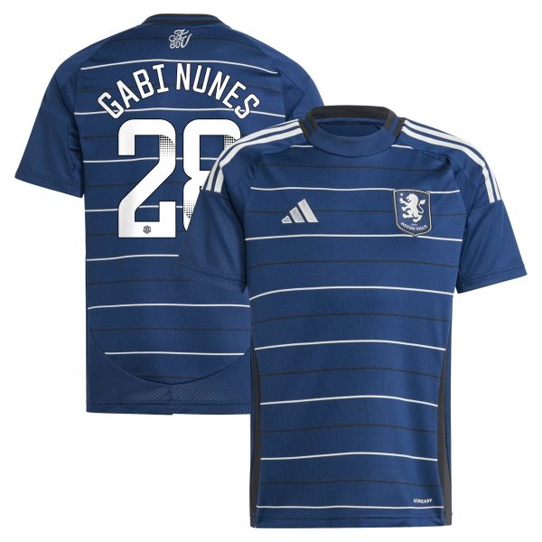 aston villa adidas wsl third shirt 2024-25 – kids with gabi nunes 28 printing Collection - Official Aston Villa Kits