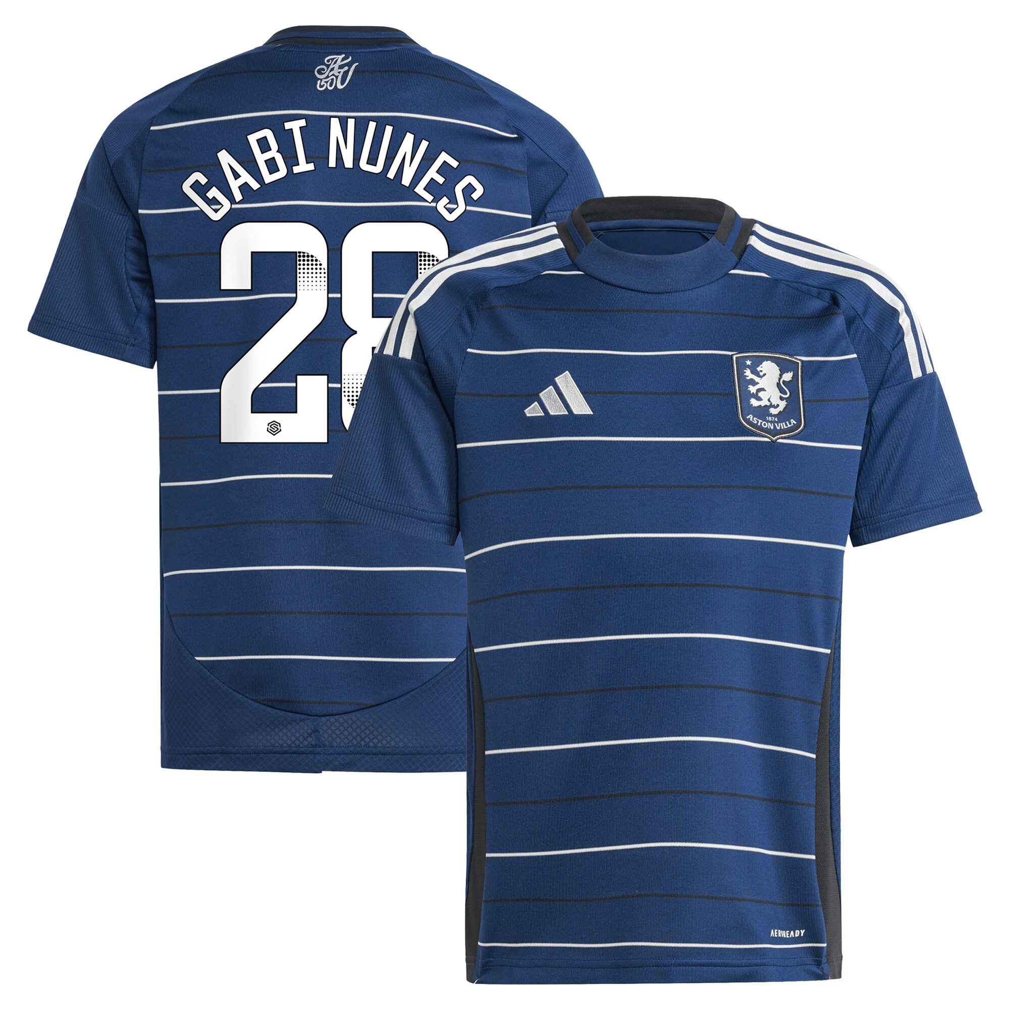 aston villa adidas wsl third shirt 2024-25 – kids with gabi nunes 28 printing Collection - Official Aston Villa Kits