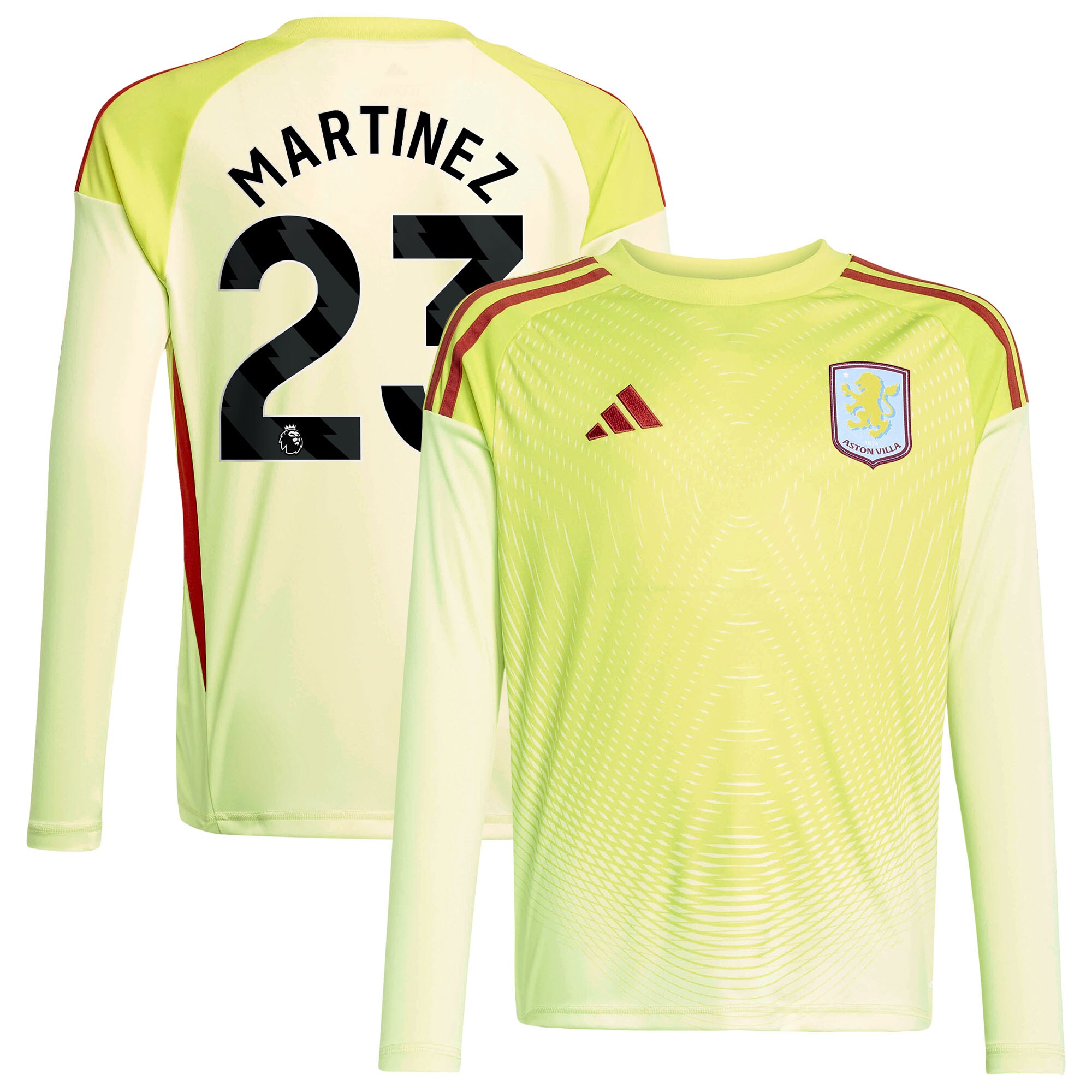 aston villa away goalkeeper shirt 2025-26 – kids with martinez 23 printing Collection - Official Aston Villa Kits