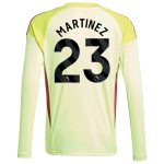 aston villa away goalkeeper shirt 2025-26 – kids with martinez 23 printing Collection - Official Aston Villa Kits