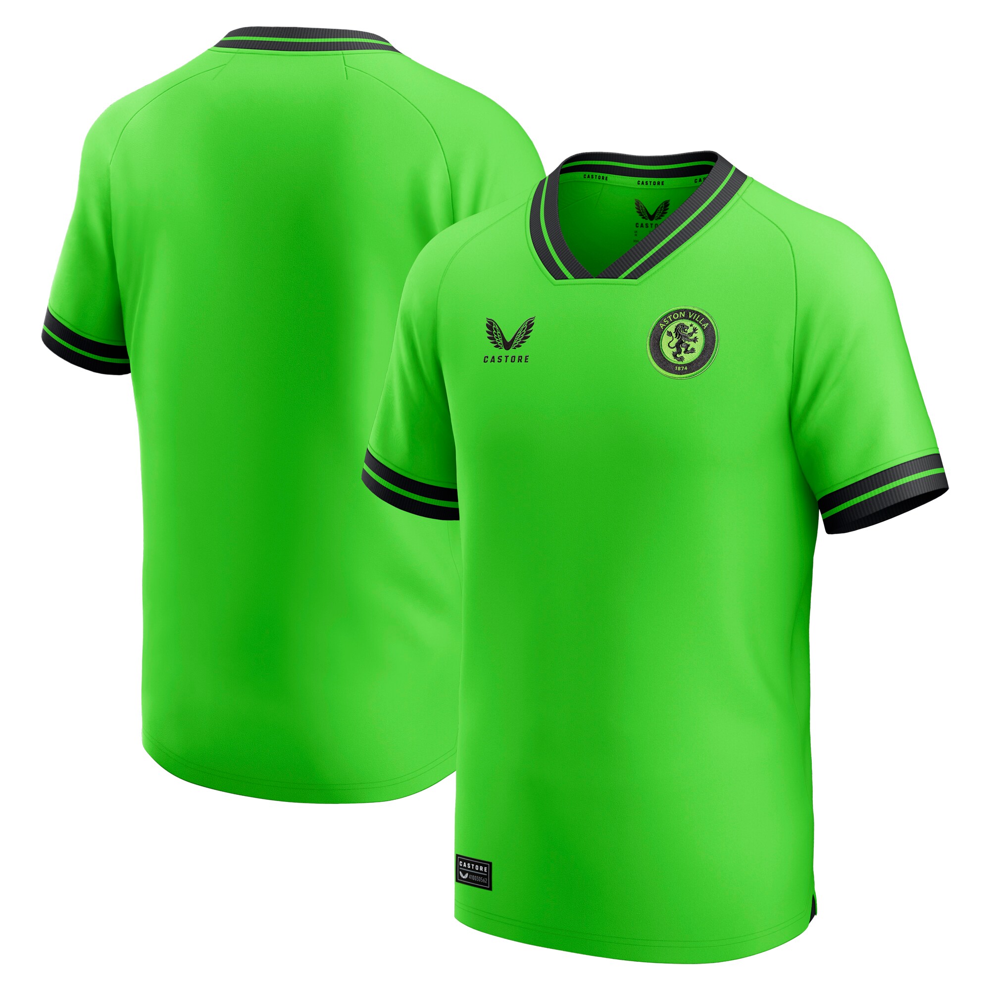 aston villa castore away goalkeeper shirt 2023-24 – kids with custom printing Collection - Official Aston Villa Kits