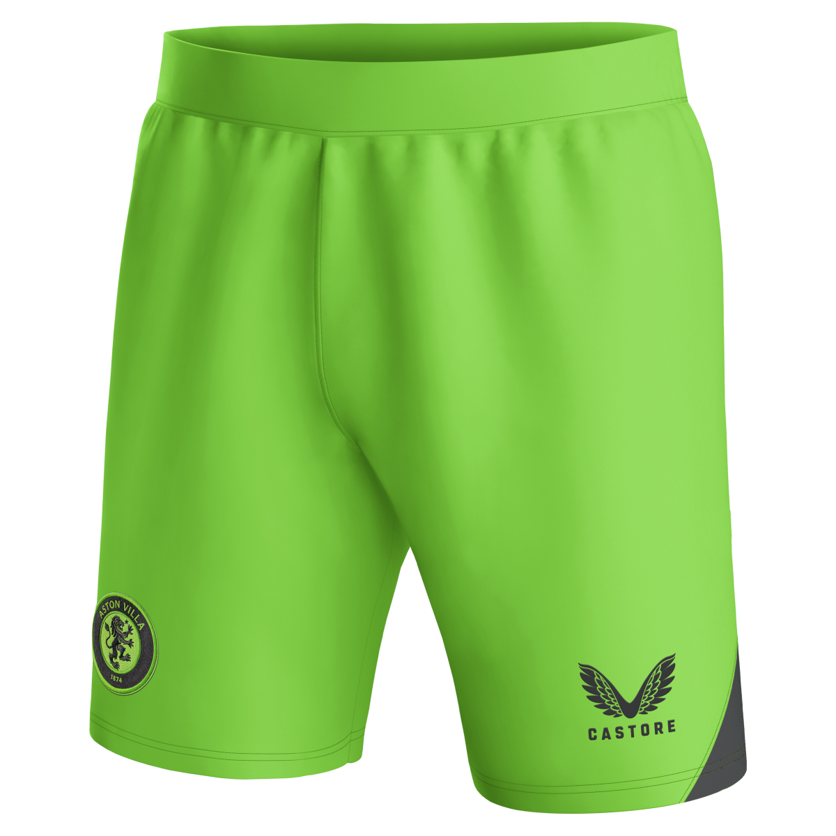 aston villa castore away goalkeeper shorts 2023-24 – kids – 13385917 with custom printing Collection - Official Aston Villa Kits