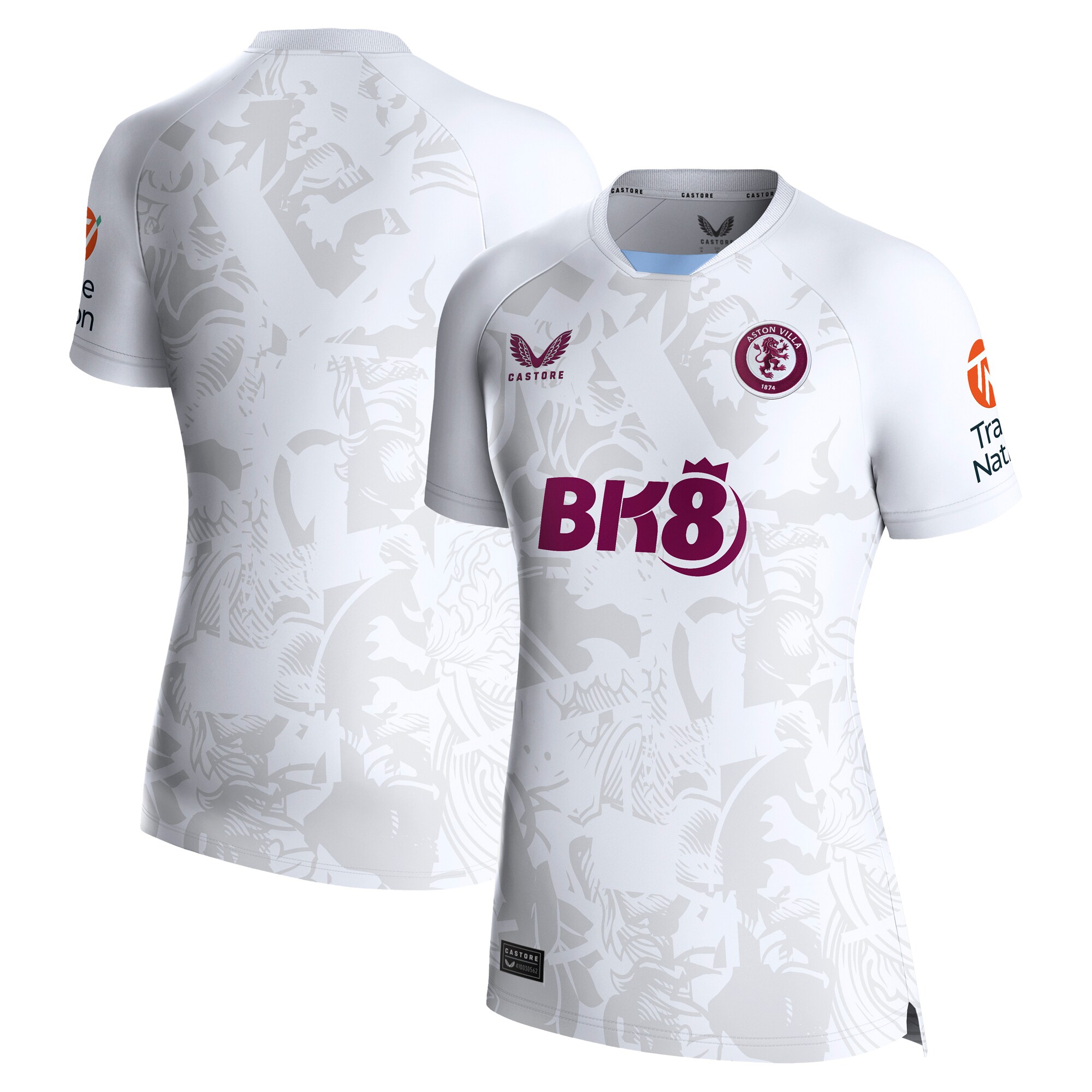aston villa castore away shirt 2023-24 – womens with custom printing Collection - Official Aston Villa Kits